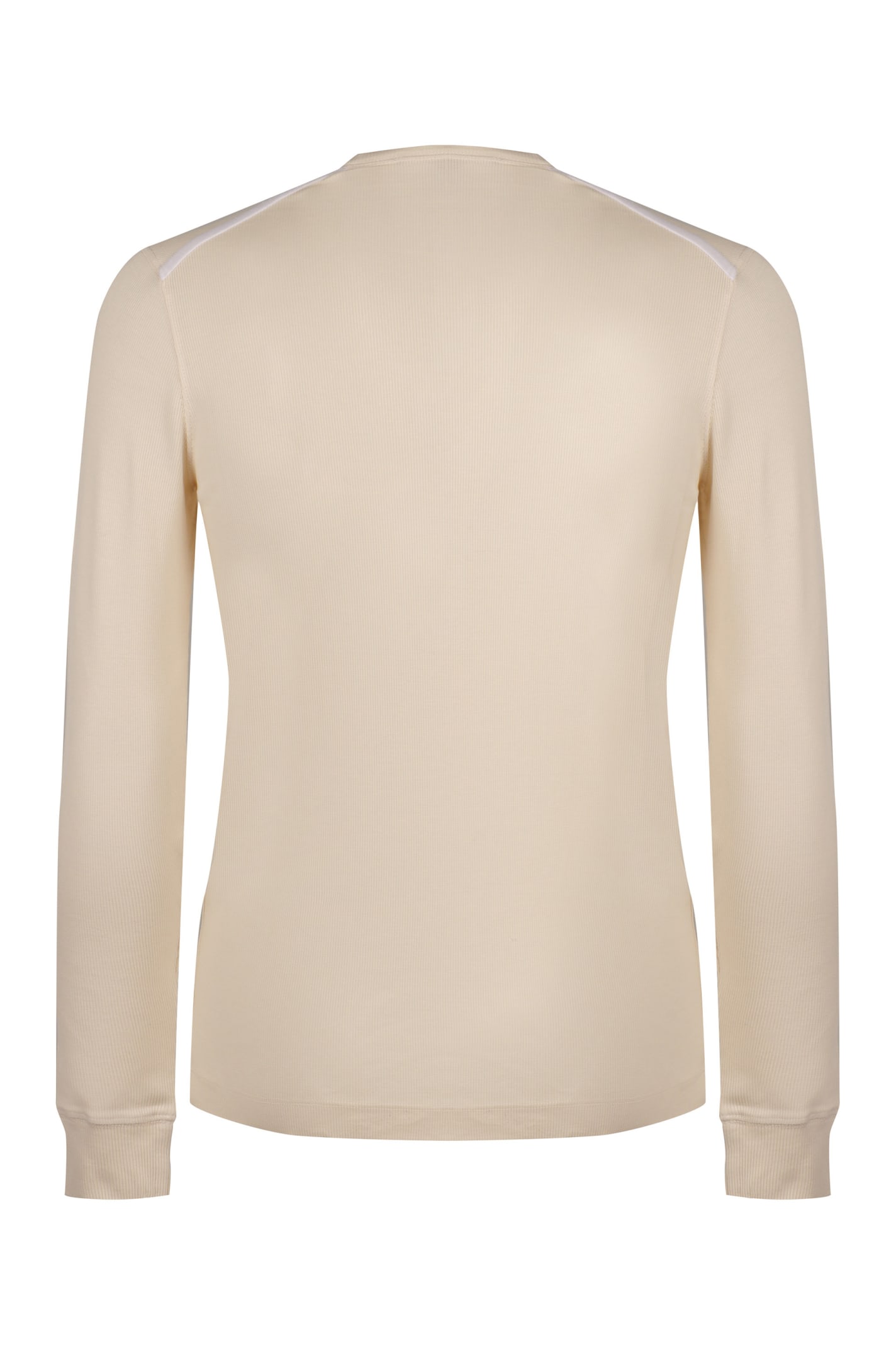 Shop Tom Ford Long Sleeve T-shirt In Panna