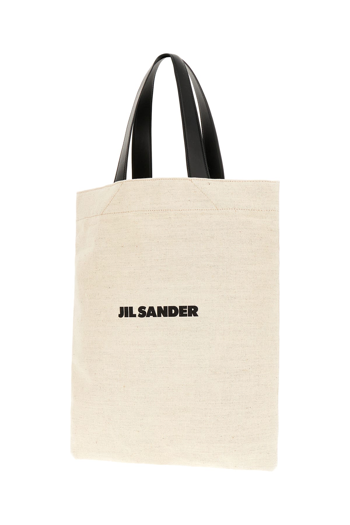 Shop Jil Sander Sand Canvas Shopping Bag In 280