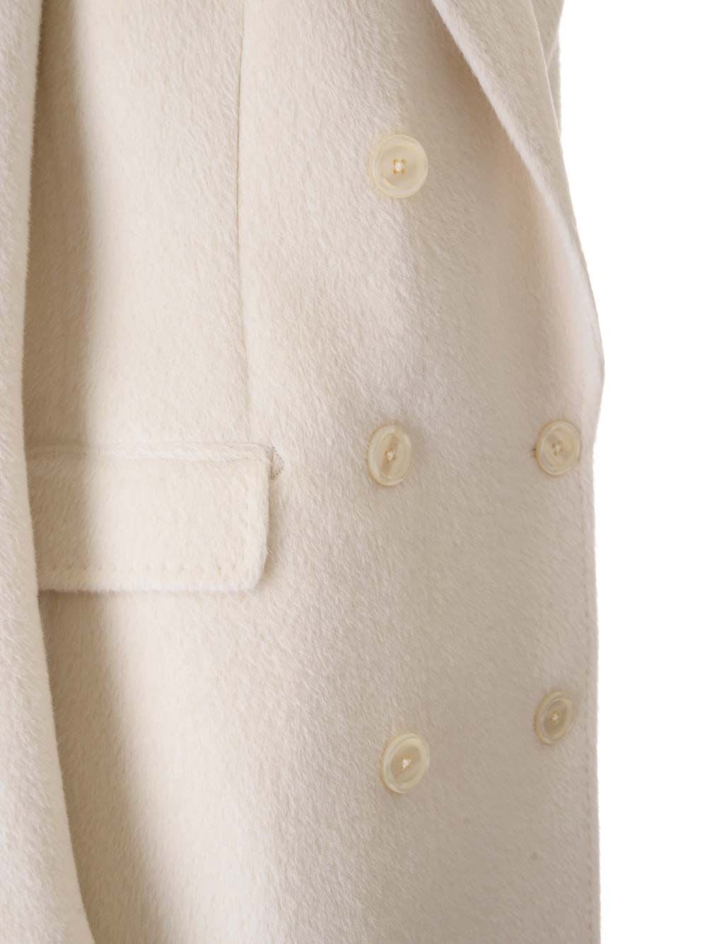 Shop Tagliatore C-meryl Double Breasted Coat White