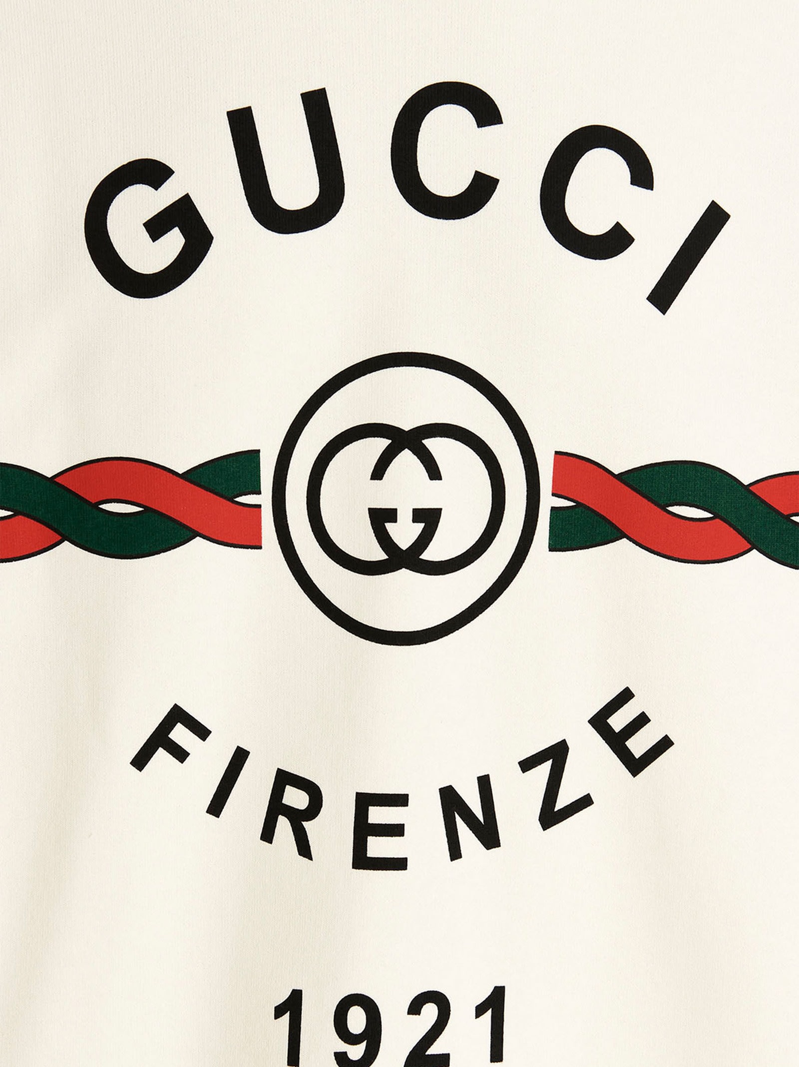 Shop Gucci Firenze 1921 Hoodie In White