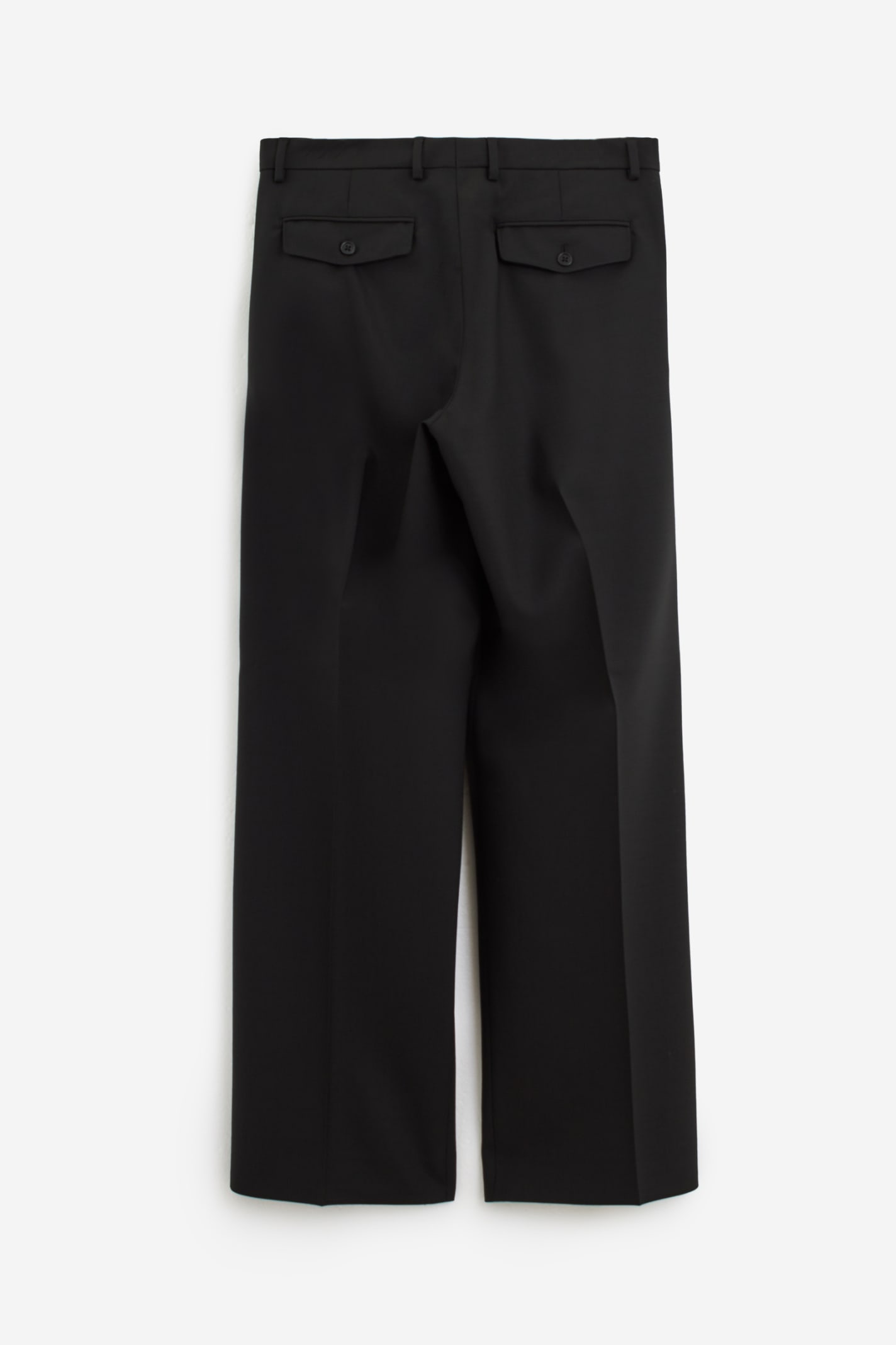 Shop Sunflower Wide Pleated Pants In Black