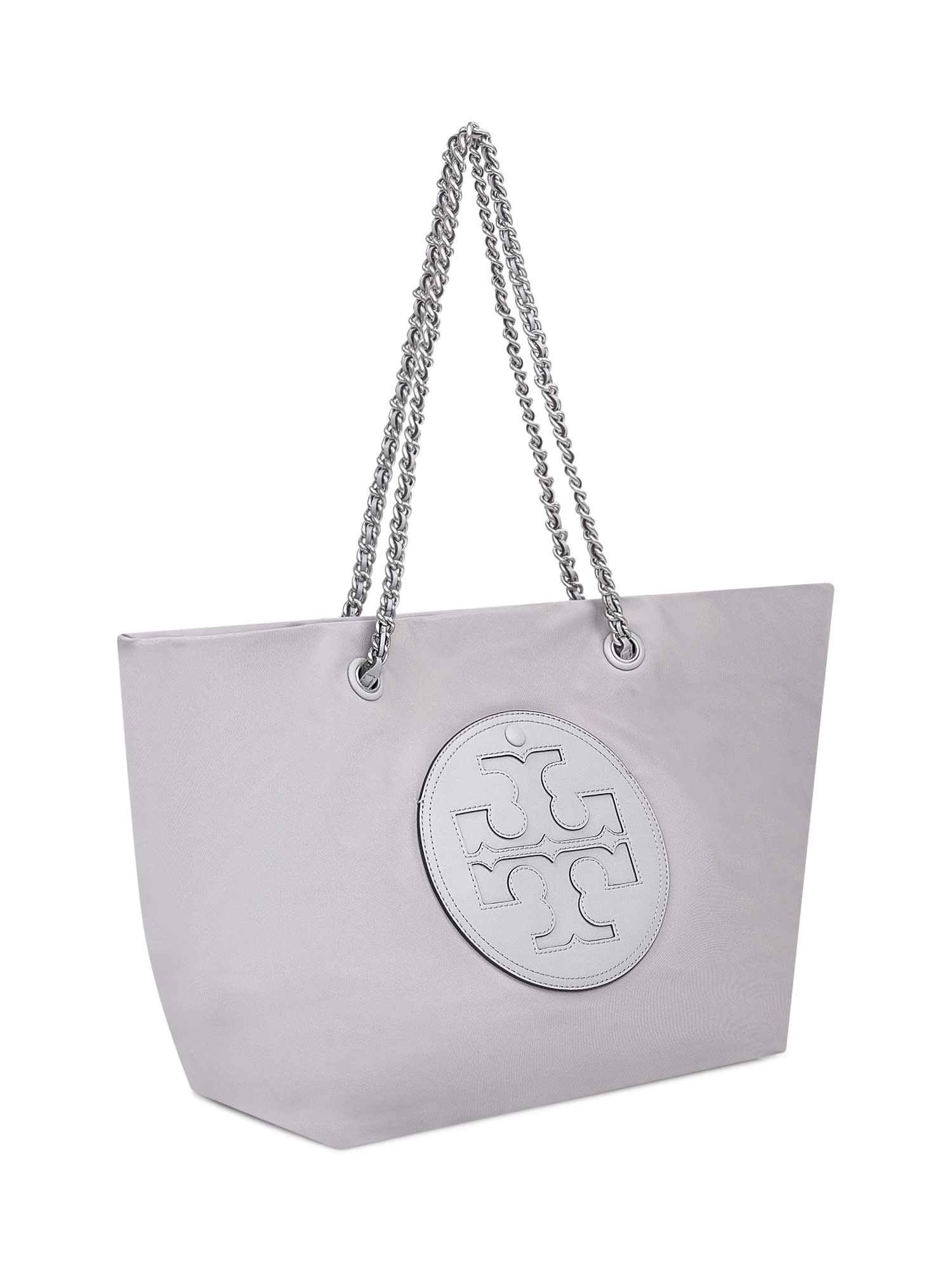 Shop Tory Burch Shopping Bag Ella In Bay Gray