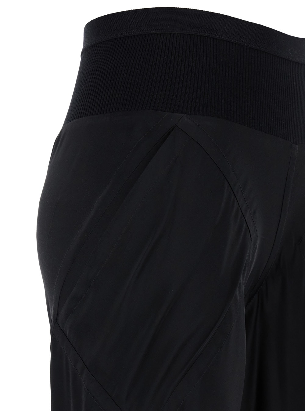 Shop Rick Owens Black Relaxed High Waist Pants In Lightweight Fabric Woman