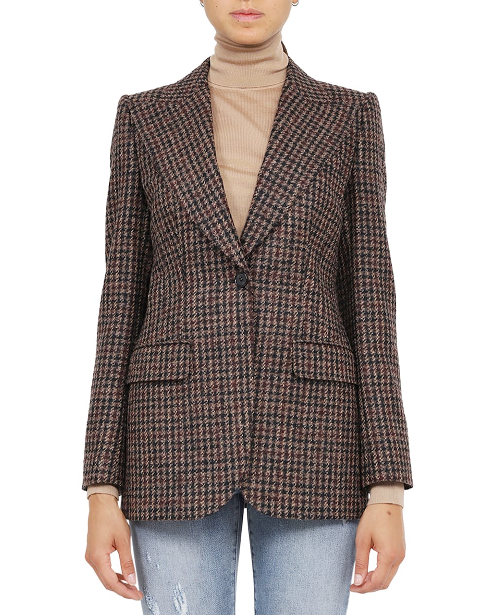 Dolce & Gabbana Tweed Jacket In Check