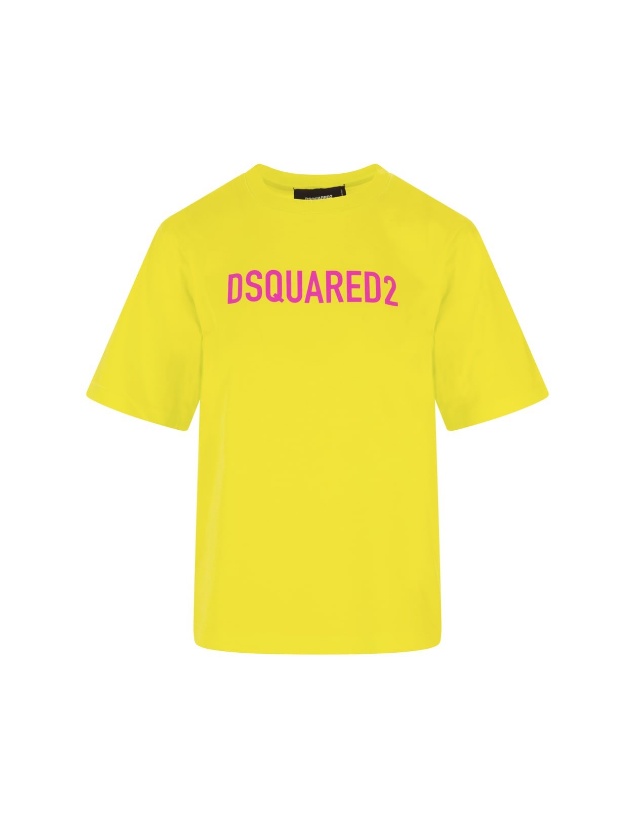 Dsquared2 Woman Yellow T-shirt With Logo