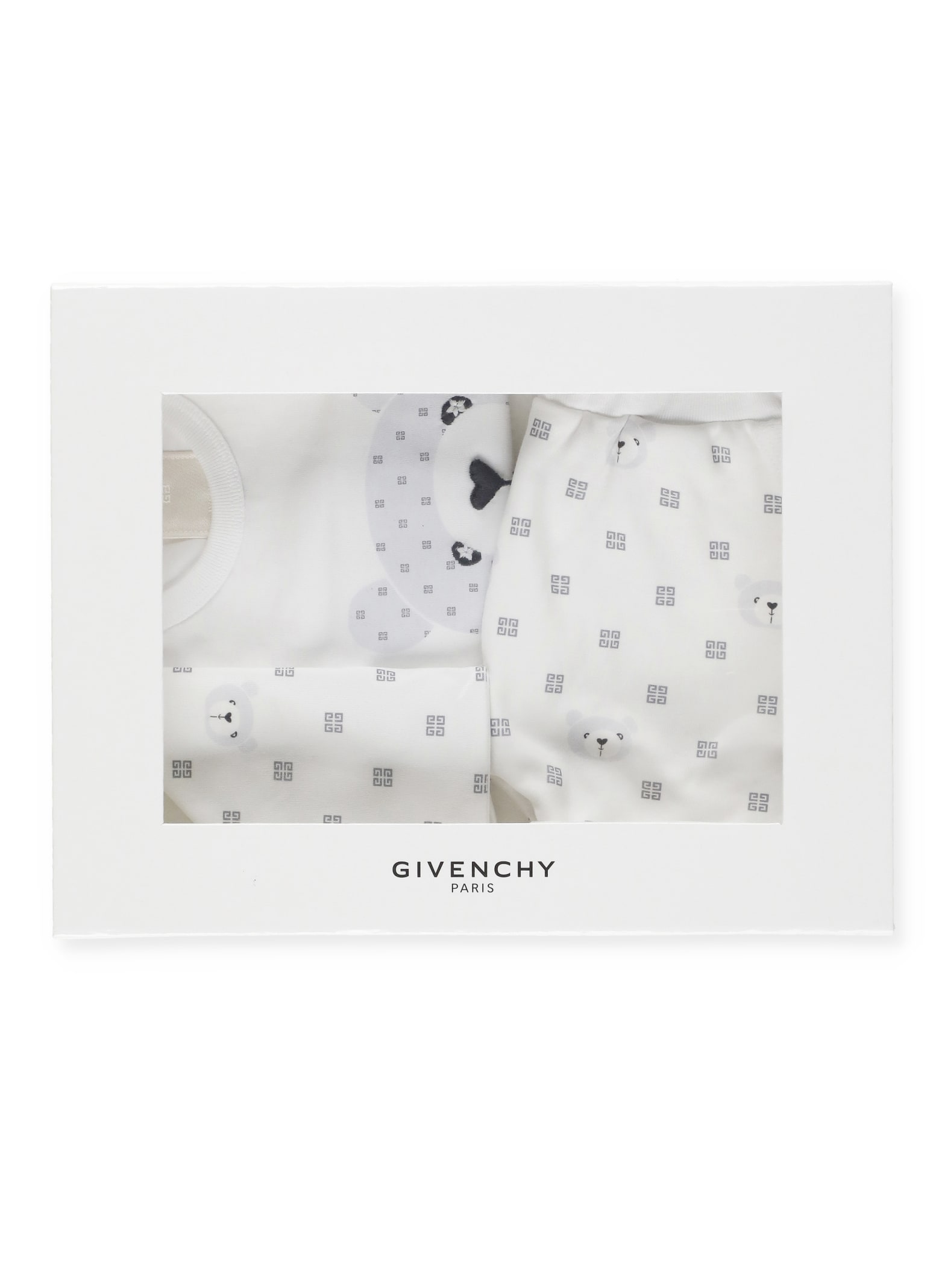 Shop Givenchy Cotton Three-piece Set In White