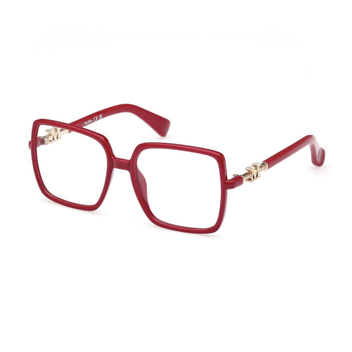 Shop Max Mara Mm5108 075 Glasses In Rosso