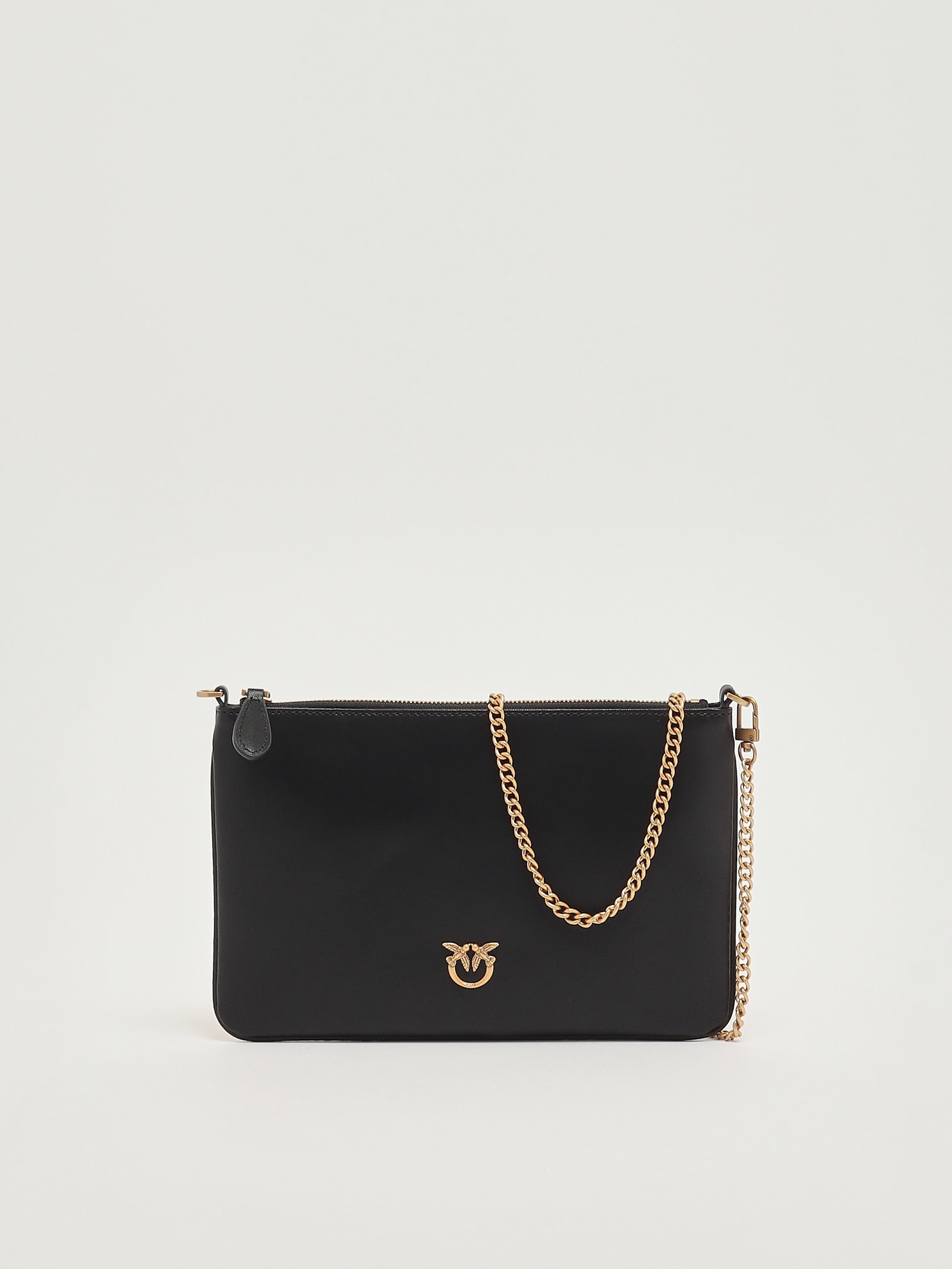 Pinko Flat Classic Clutch In Black