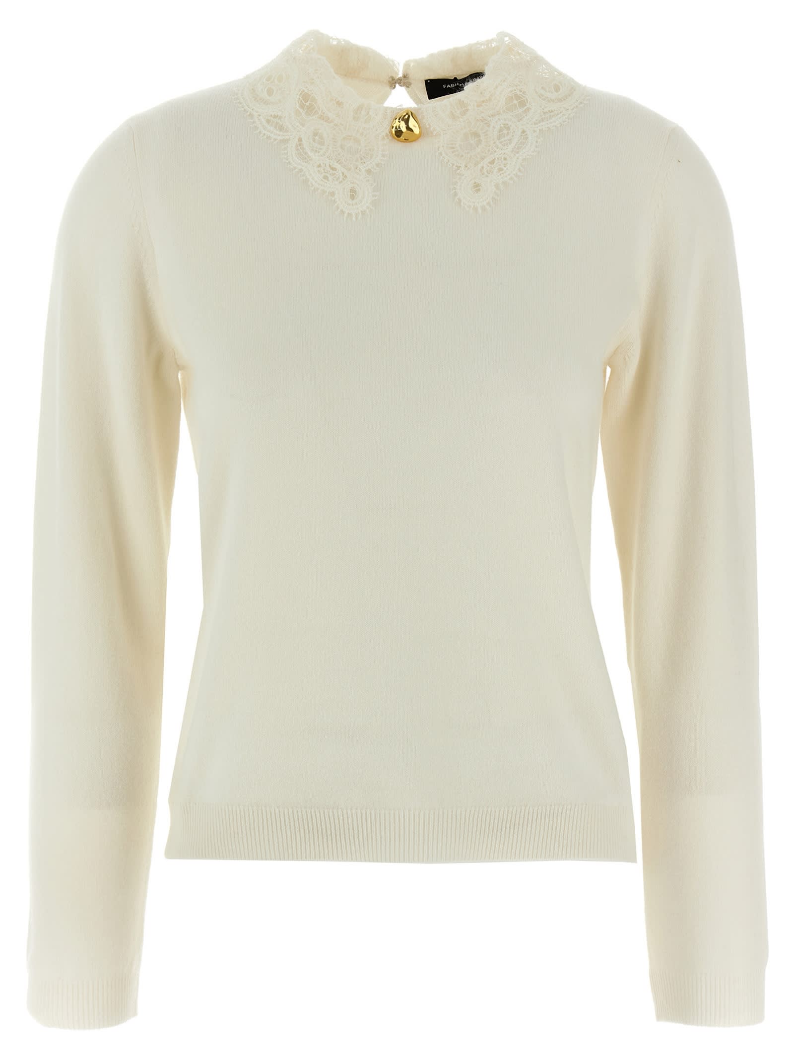 Fabiana Filippi Lace Neck Sweater