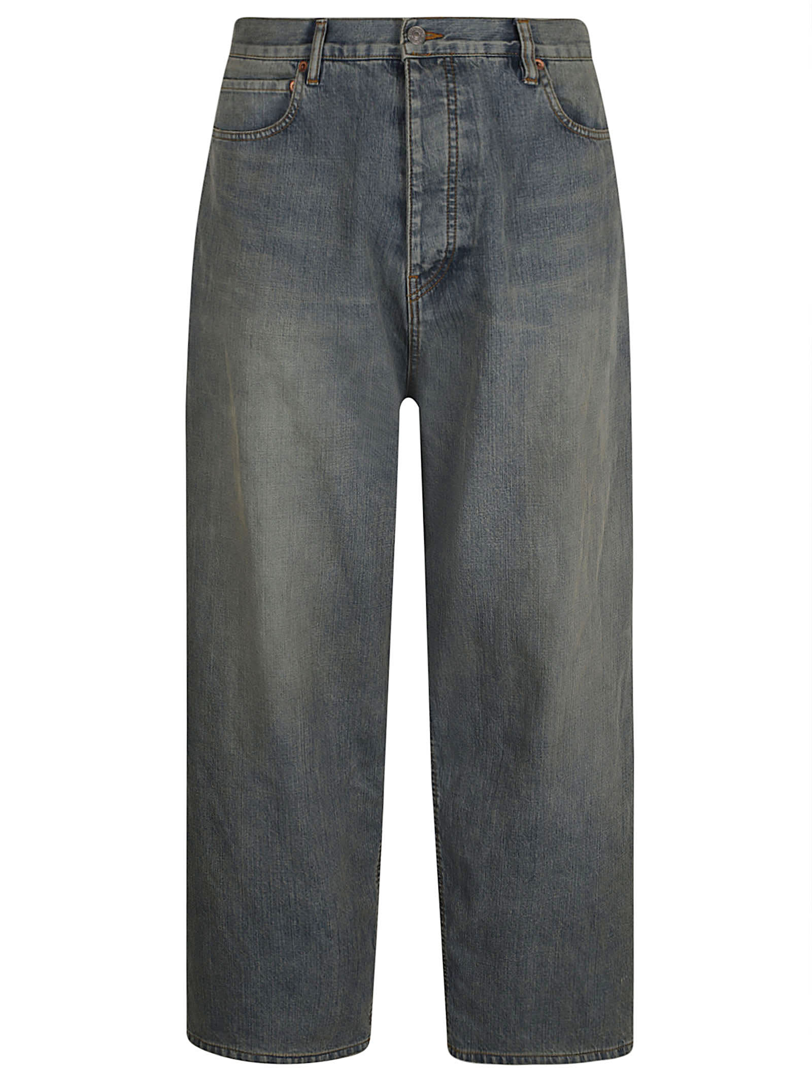 Balenciaga Cropped Jeans In Denim