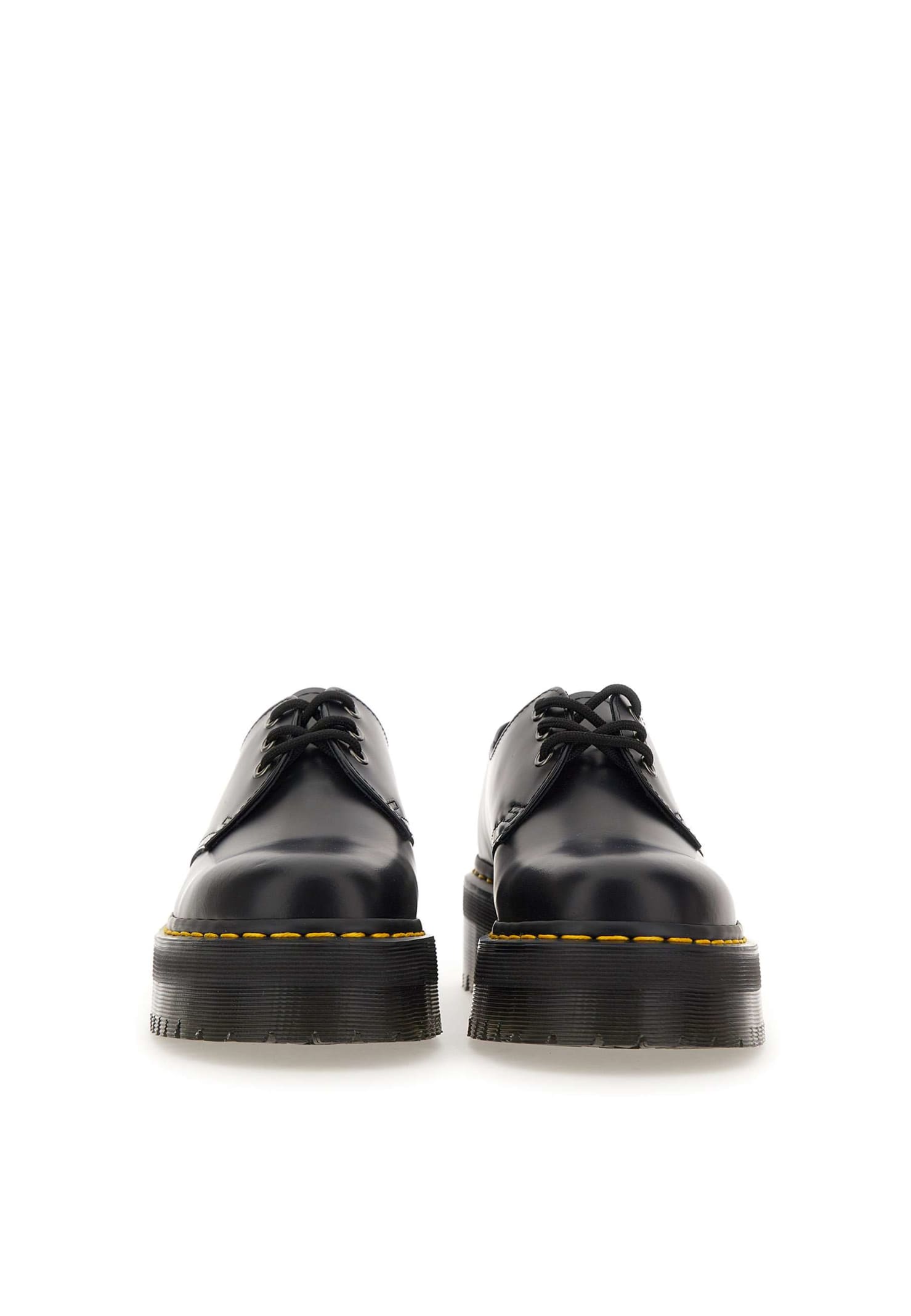 Shop Dr. Martens' 1461 Quad Leather Moccasin In Nero