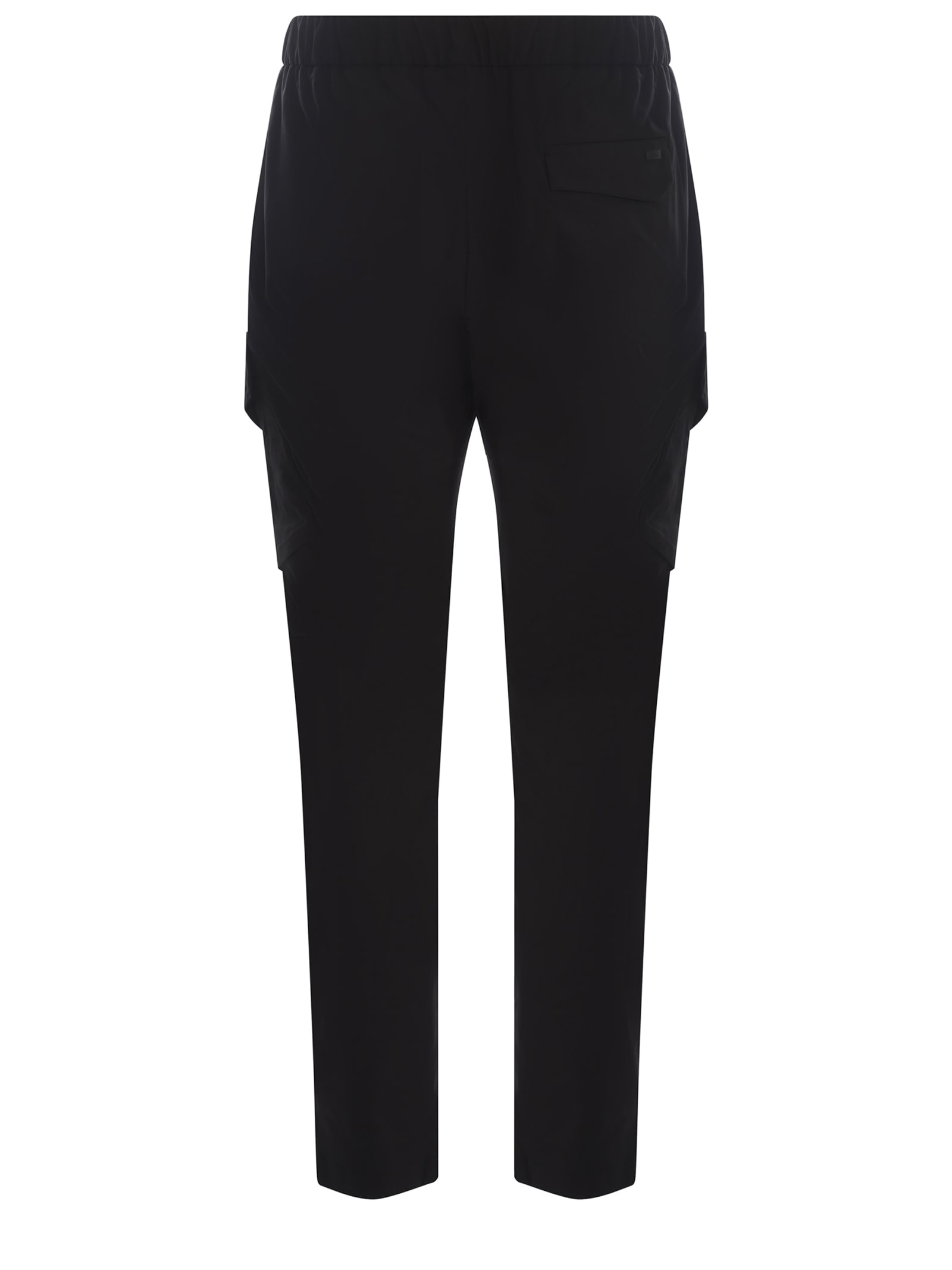 Shop Herno Trousers  Made Of Nylon In Nero