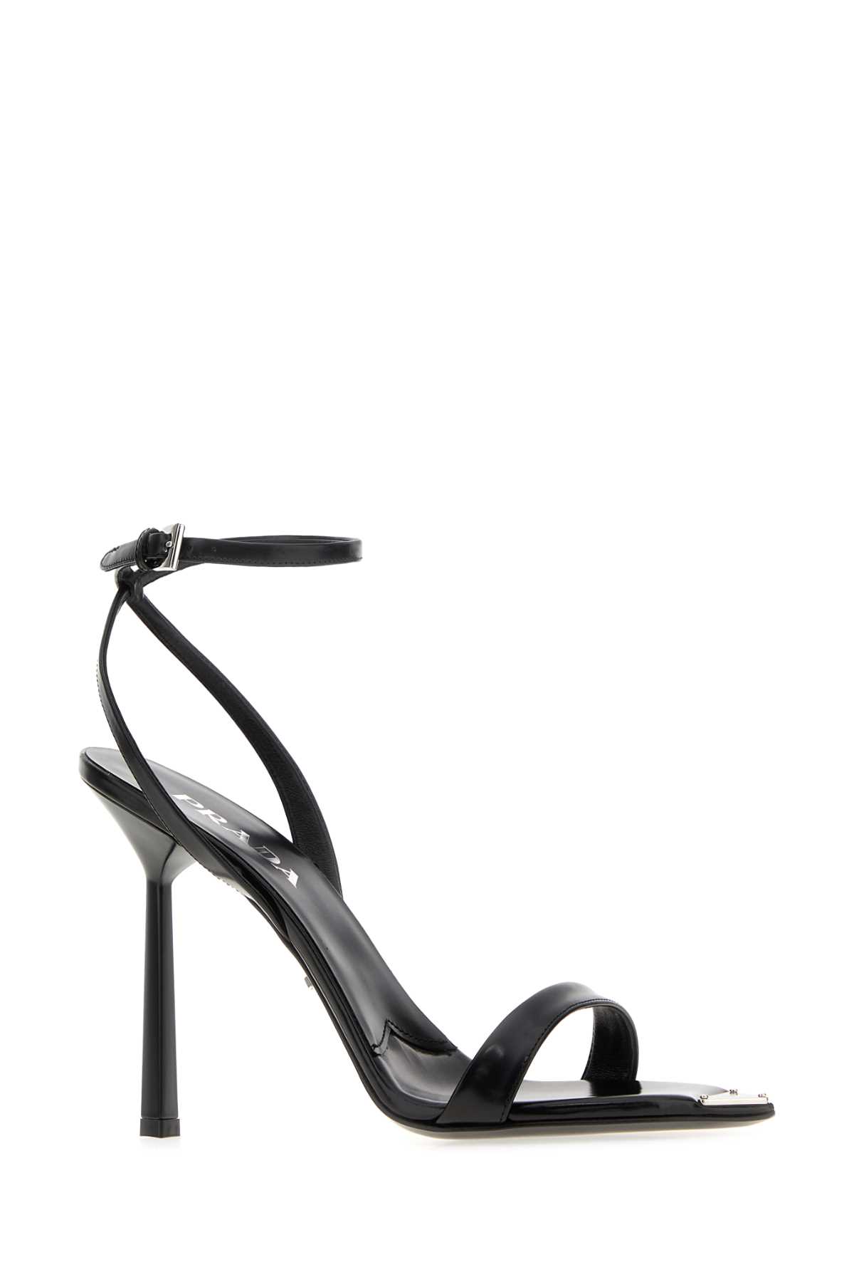Prada Stylish Pointed Toe Sandals For Women In Black