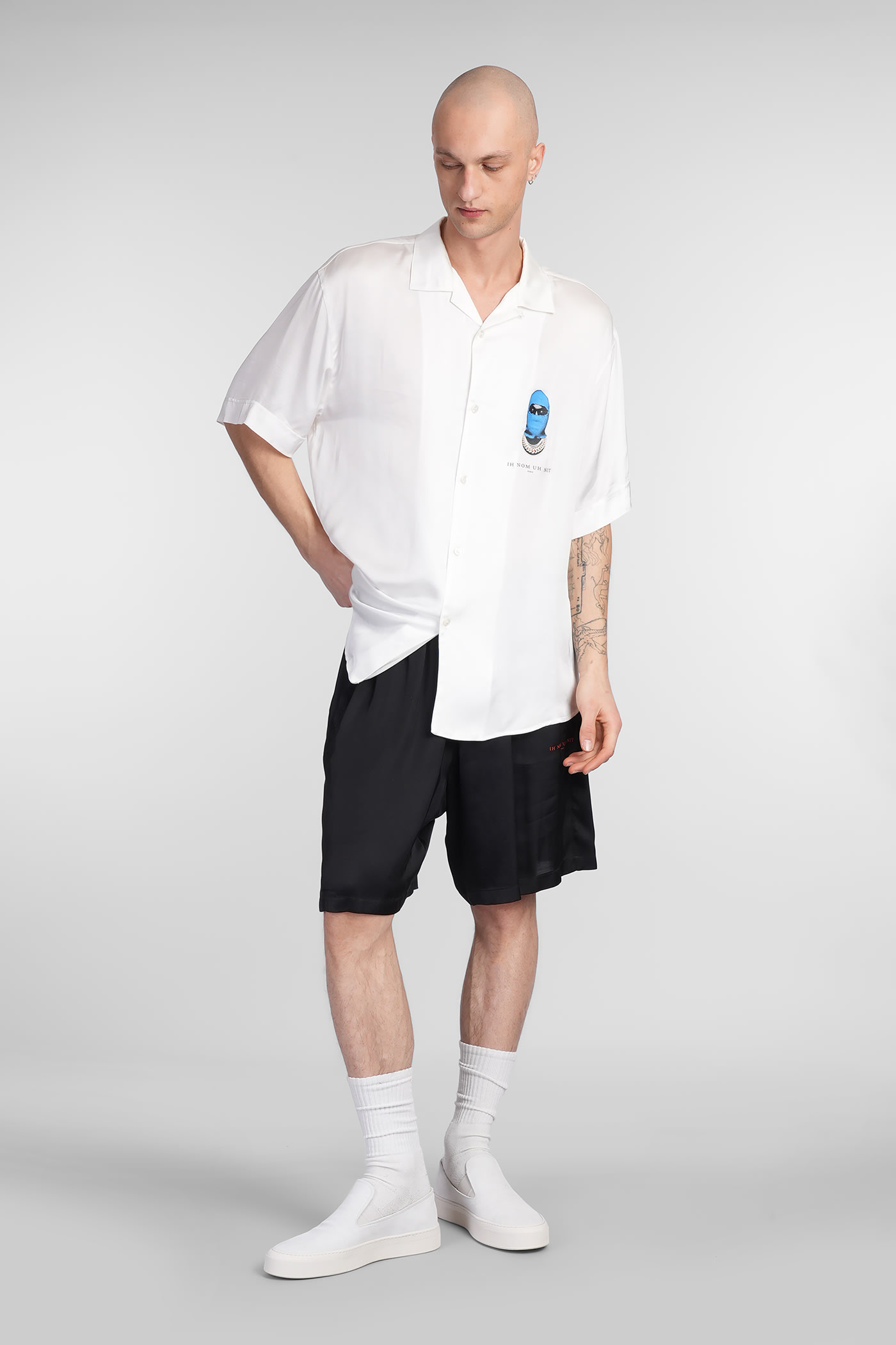 Ih Nom Uh Nit Shirt In White Viscose In White