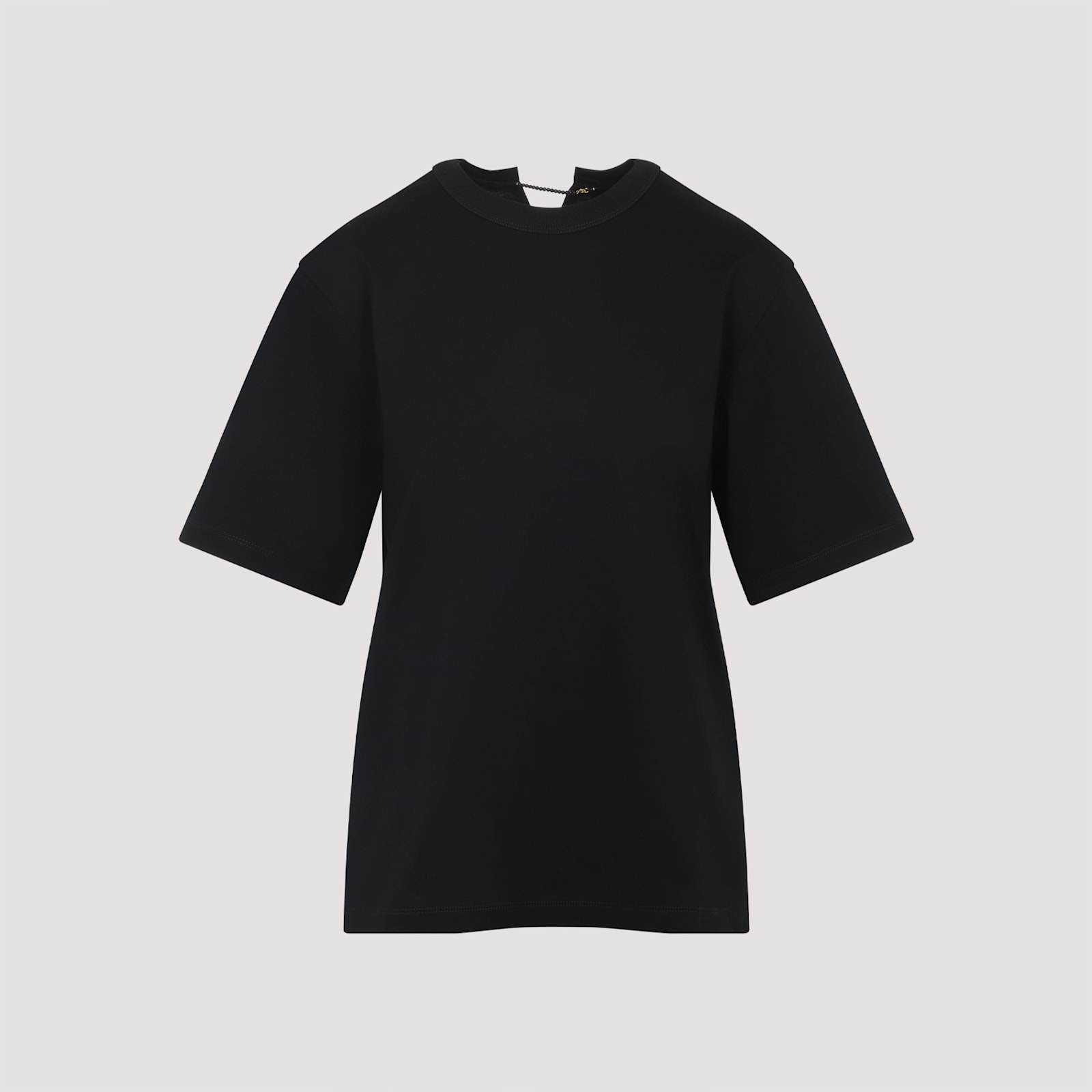 Carven Pearl T-shirt In Black