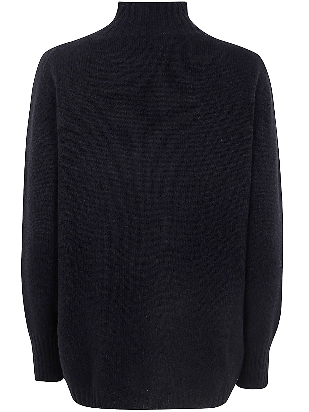 Shop Drumohr Long Sleeves Turtle Neck Sweater In Black