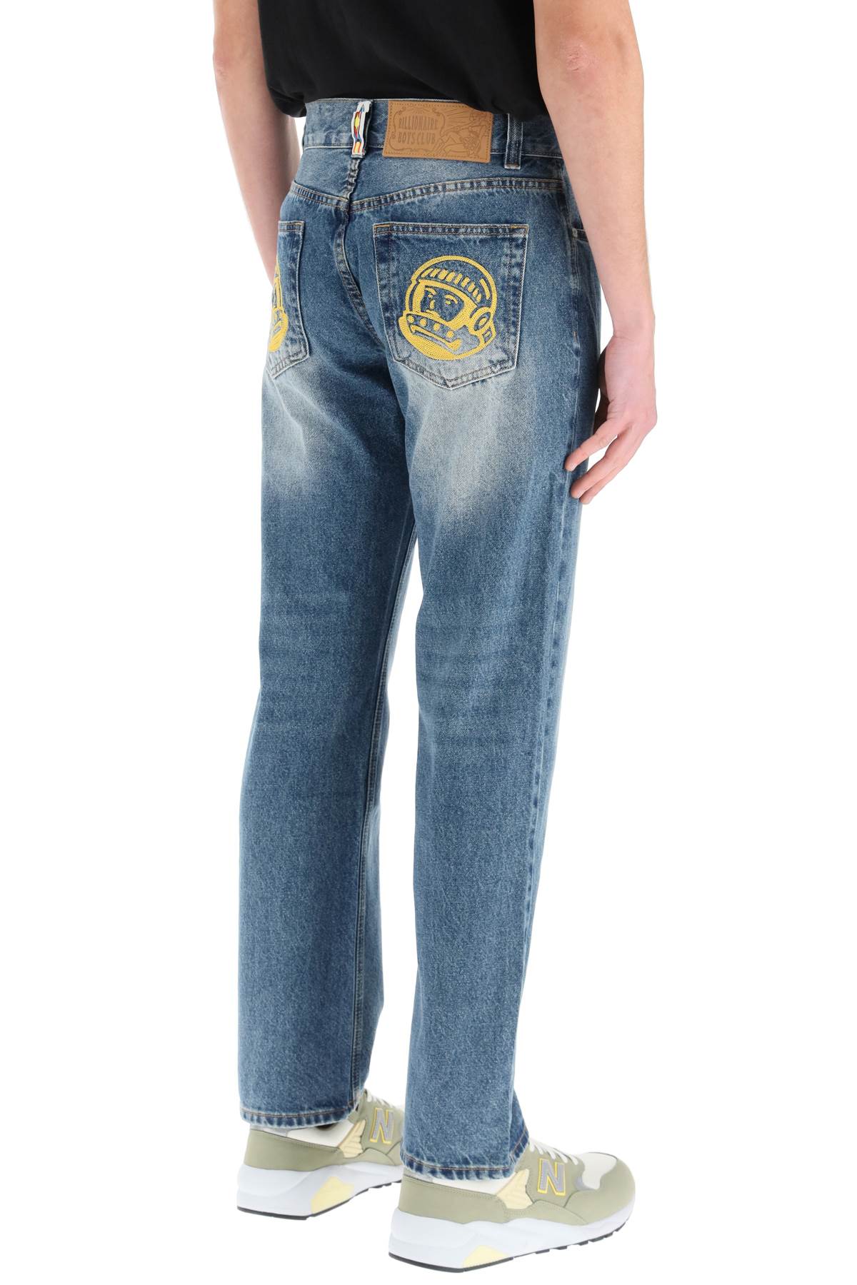 Shop Billionaire Boys Club Jeans With Embroidery Decorations In Indigo (blue)