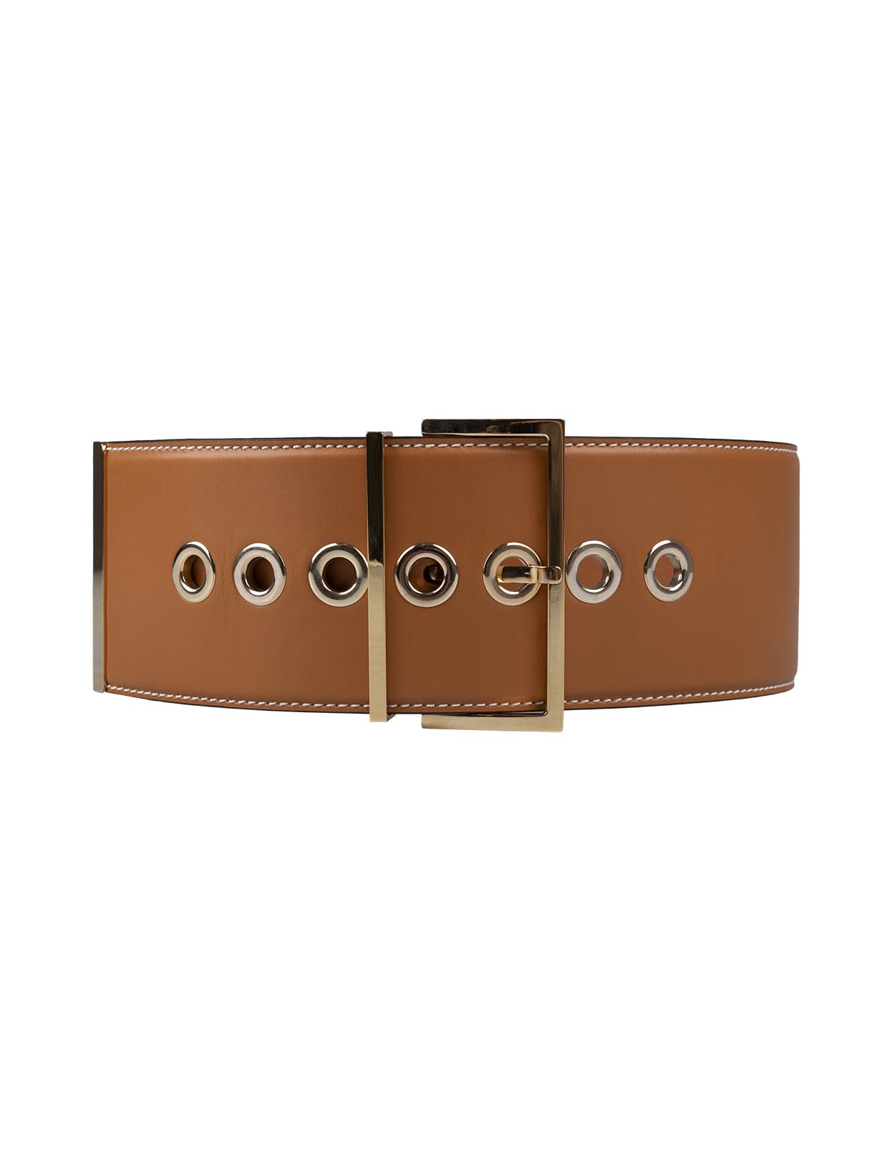 Light Brown Corset Belt With Studs