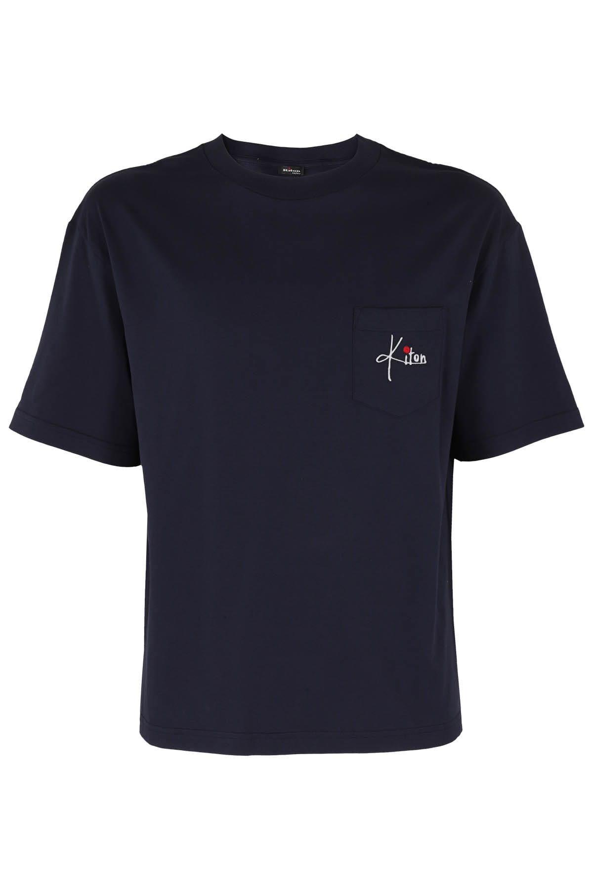 Kiton T-shirt Mm In Blu Navy