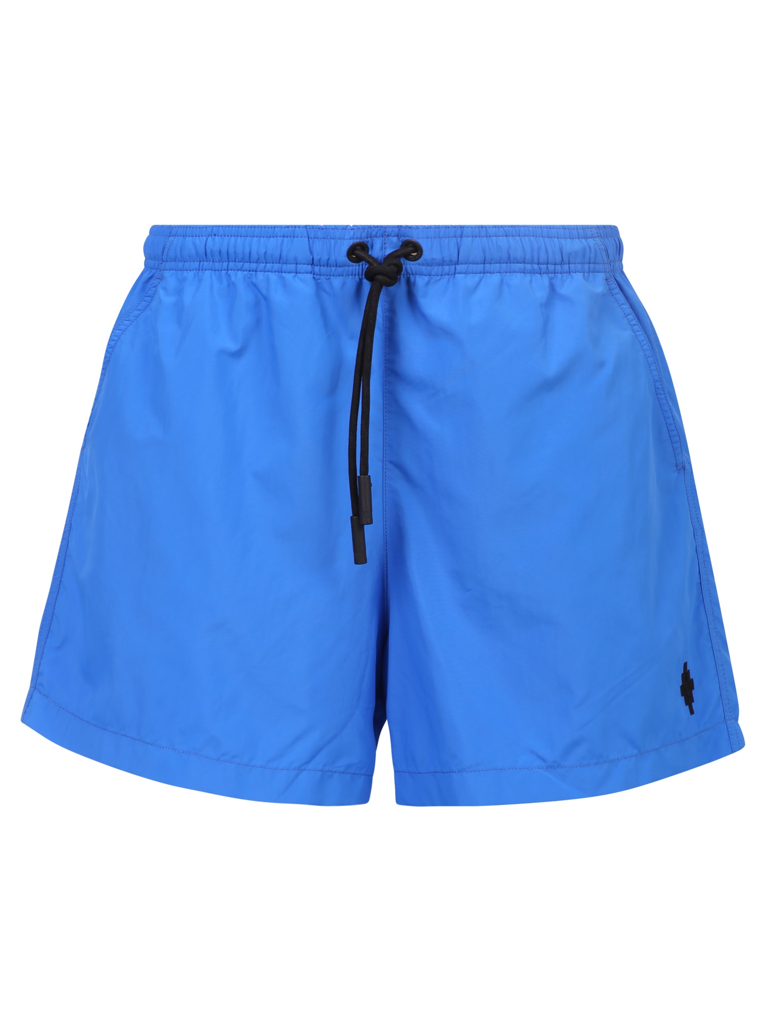 Shop Marcelo Burlon County Of Milan Cross Motif Swimming Shorts In Blue