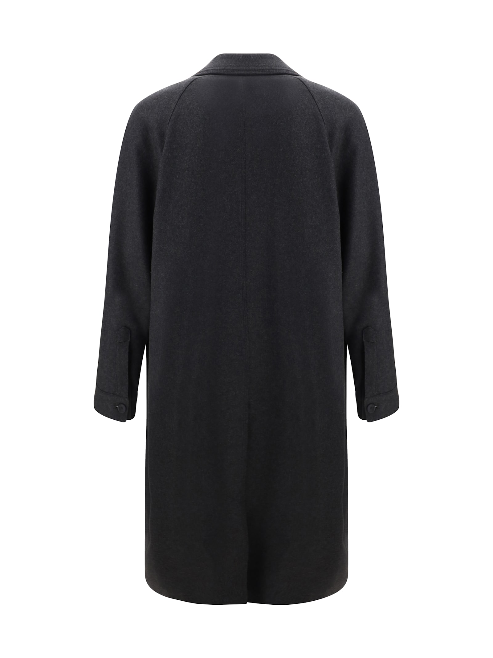 Shop Fendi Coat In Peltro