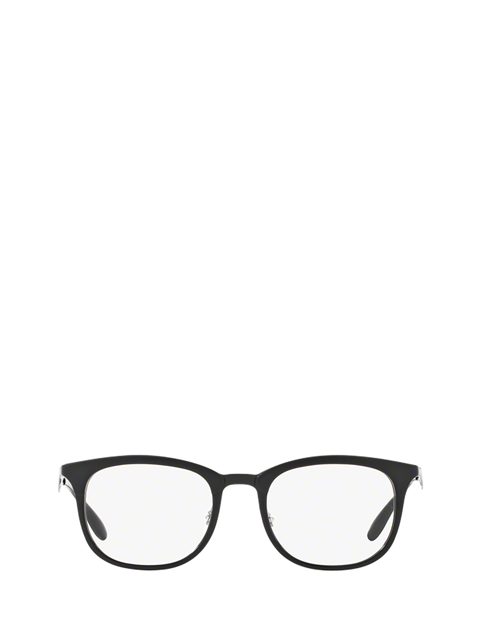 Shop Ray Ban Rx7112 Black/matte Black Glasses