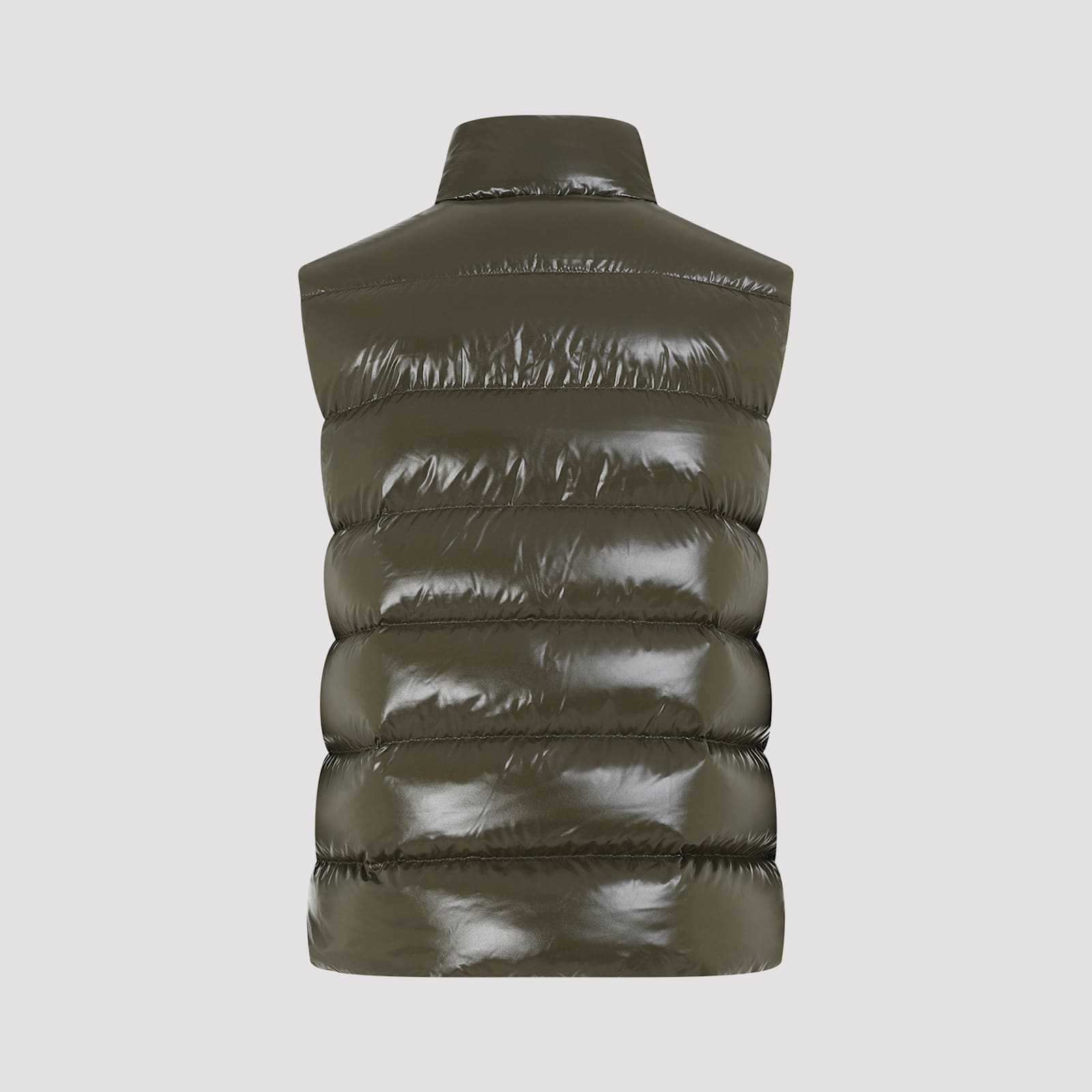 Shop Moncler Tibb Vest In Olive