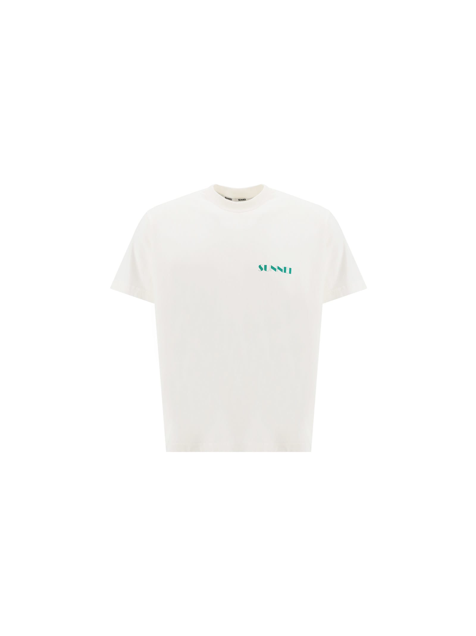 Sunnei Logo-print T-shirt In Weiss