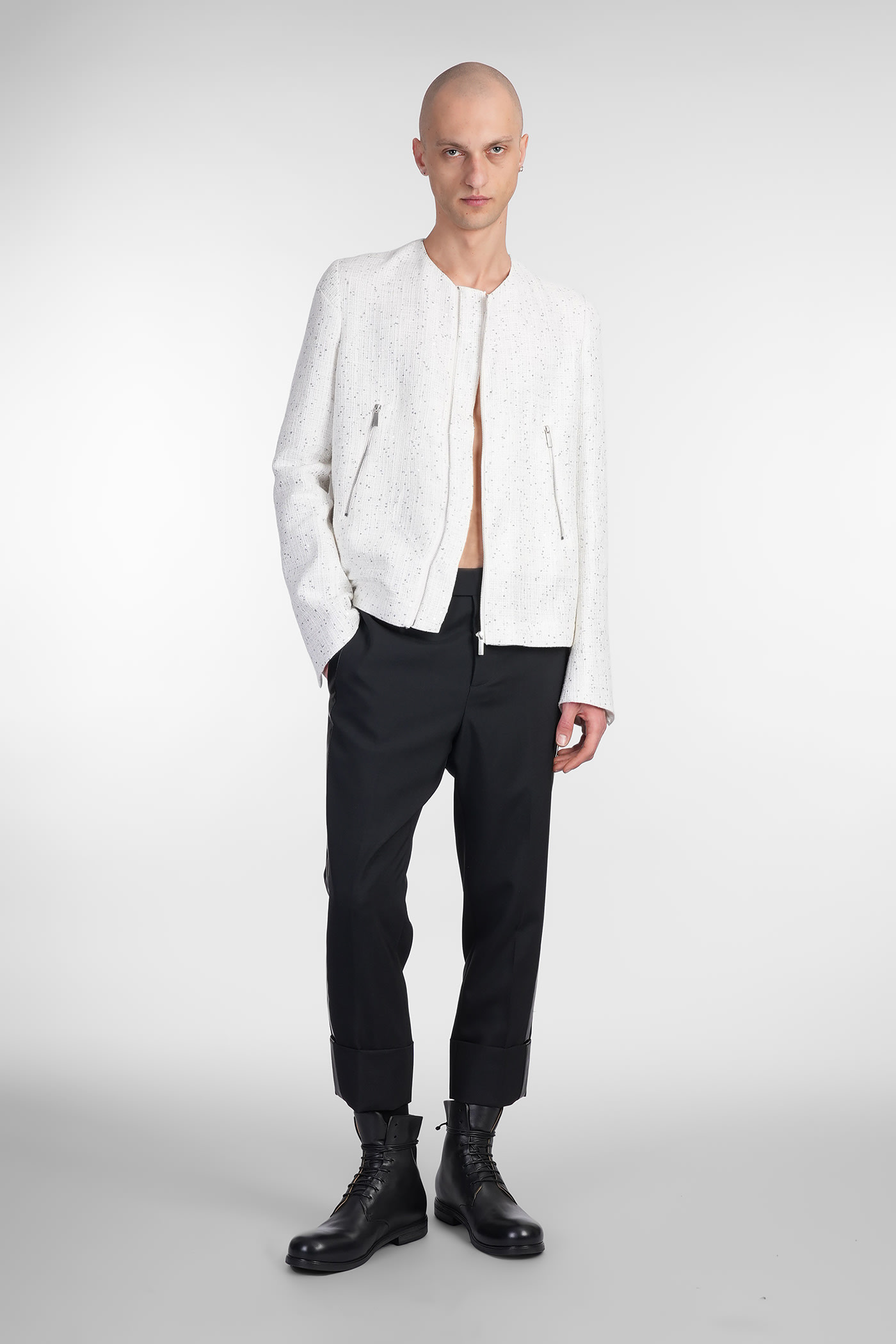 Sapio N 36 Casual Jacket In Beige Cotton In Beige