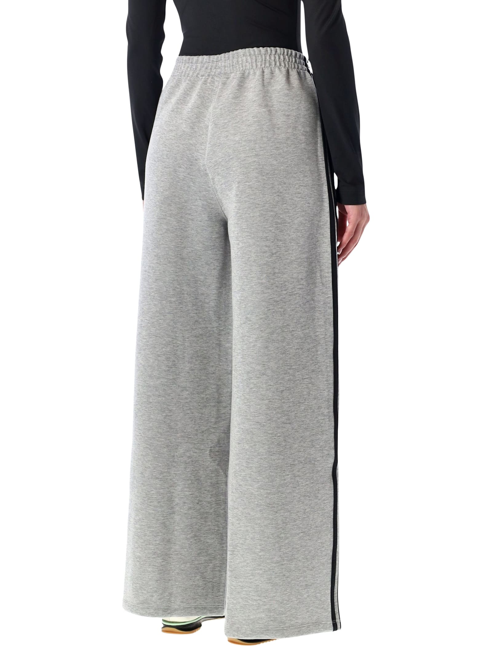 Adidas Originals Grey Wide-leg Track Pants In Gray