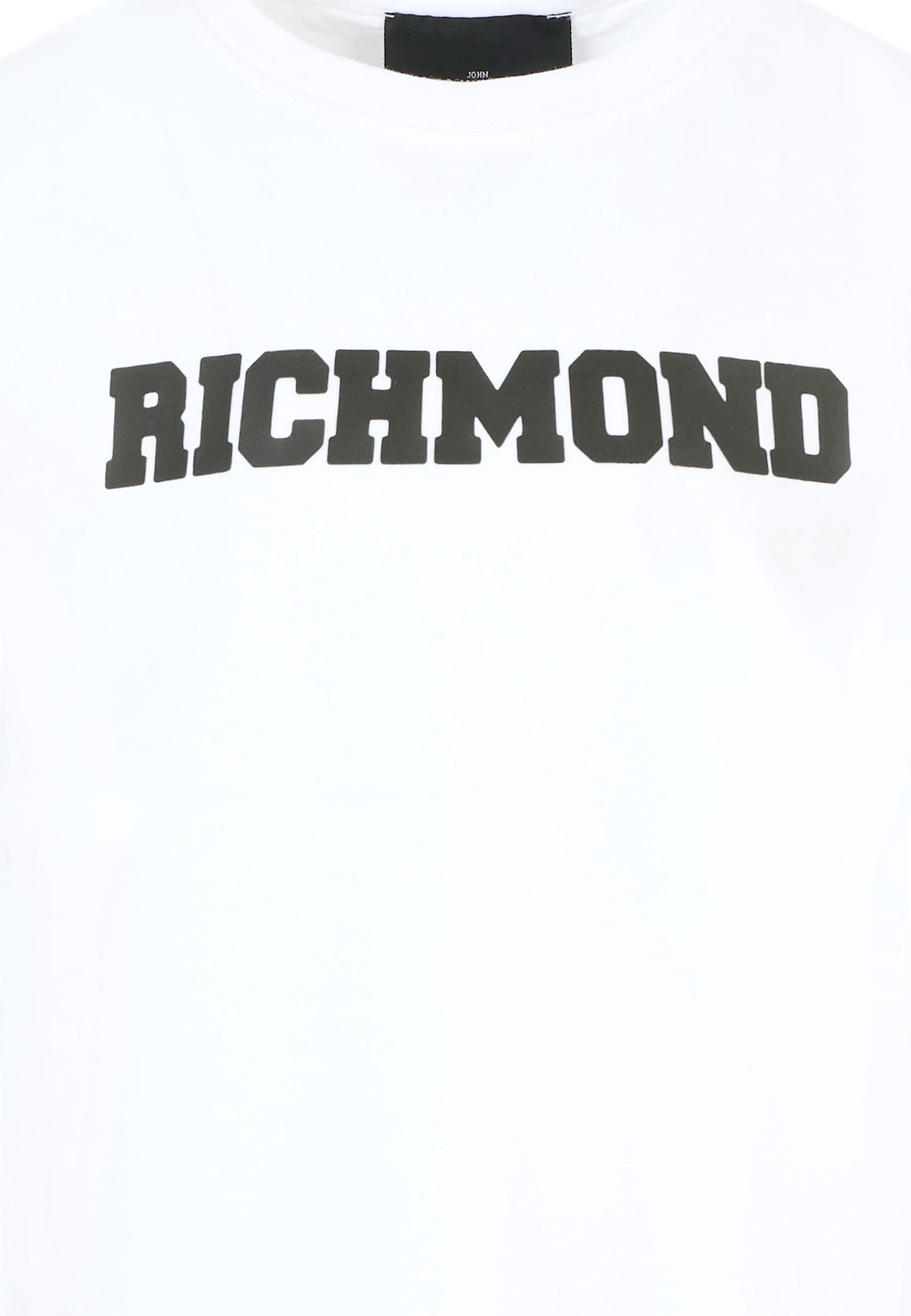 Richmond White T-shirt For Boy With Logo In White