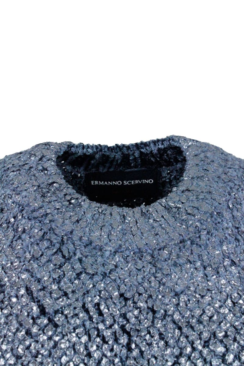 Shop Ermanno Scervino Sweater In Blu