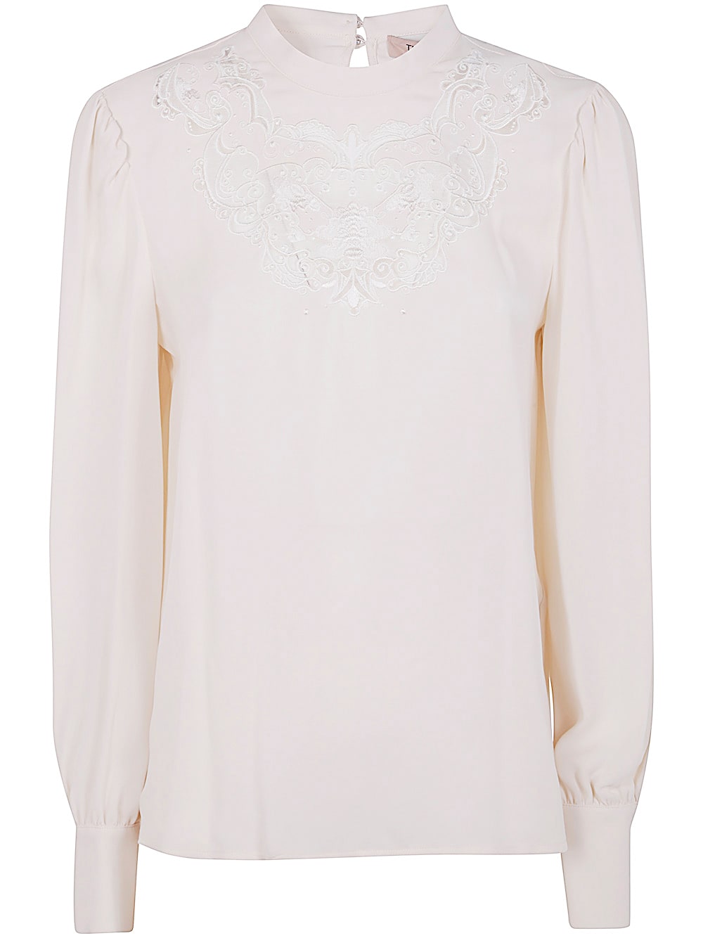 Shop Twinset Blouse In White Cream