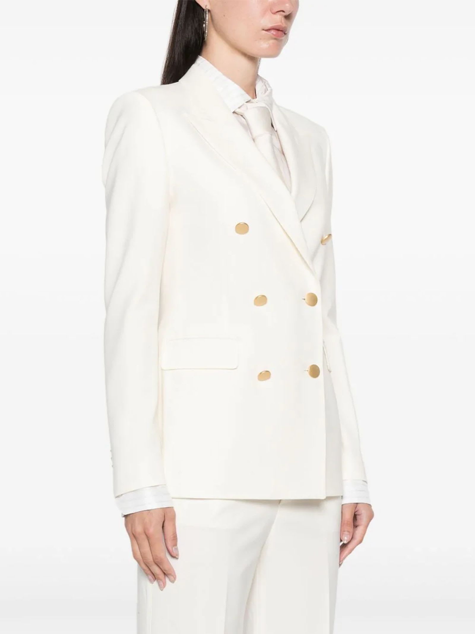 Shop Tagliatore White Parigi Suit