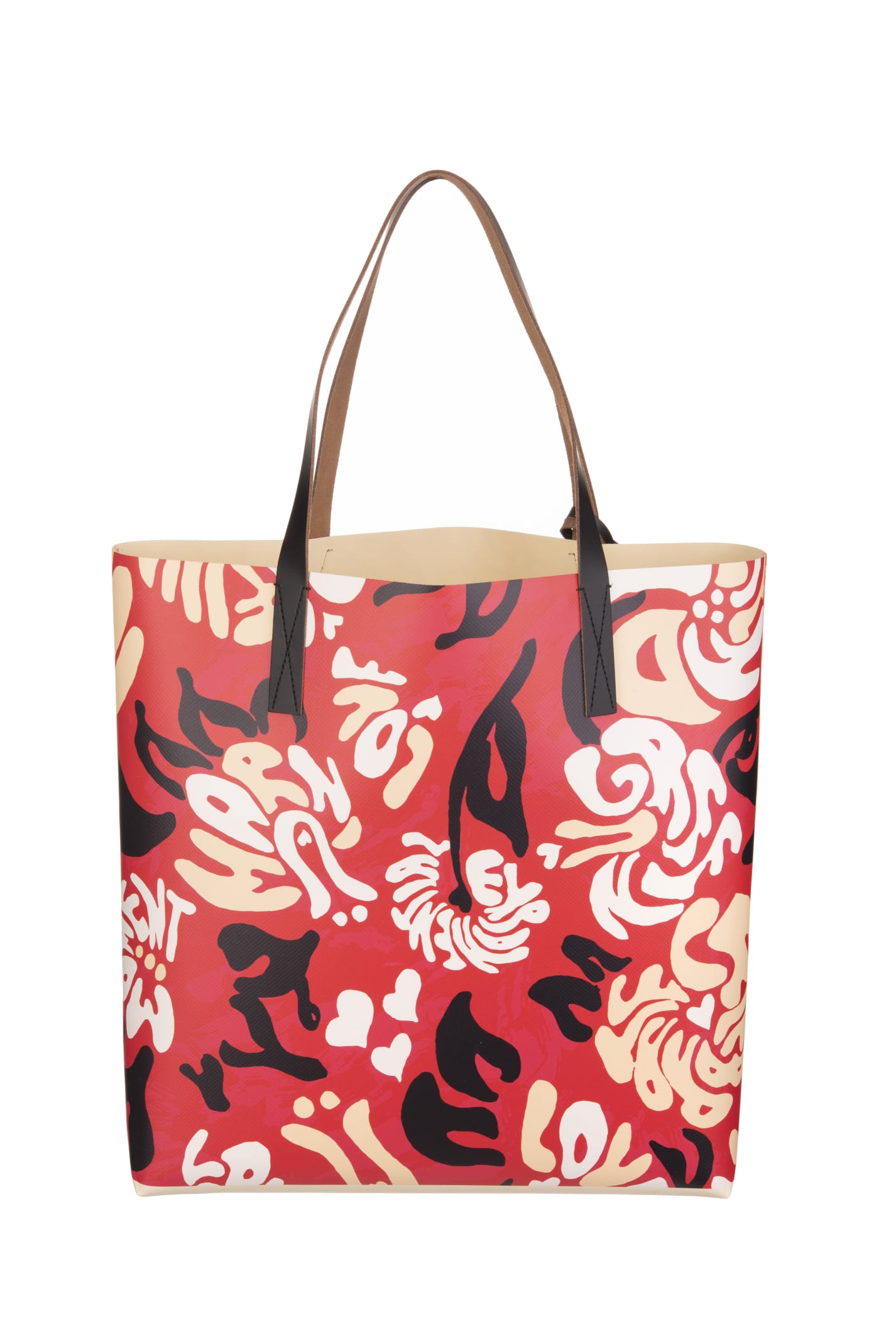 Marni Floral Print Shopper Bag