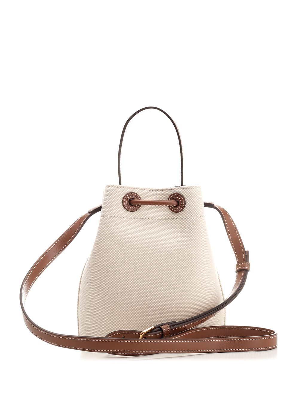 Mini TB Bucket Bag in Natural/malt Brown - Women