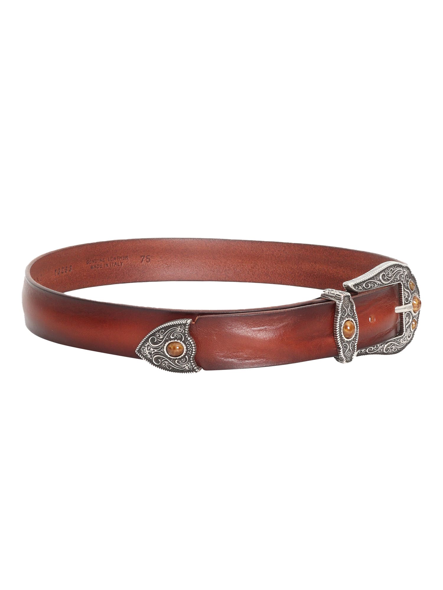 Shop Orciani Texan Style Belt In Brown