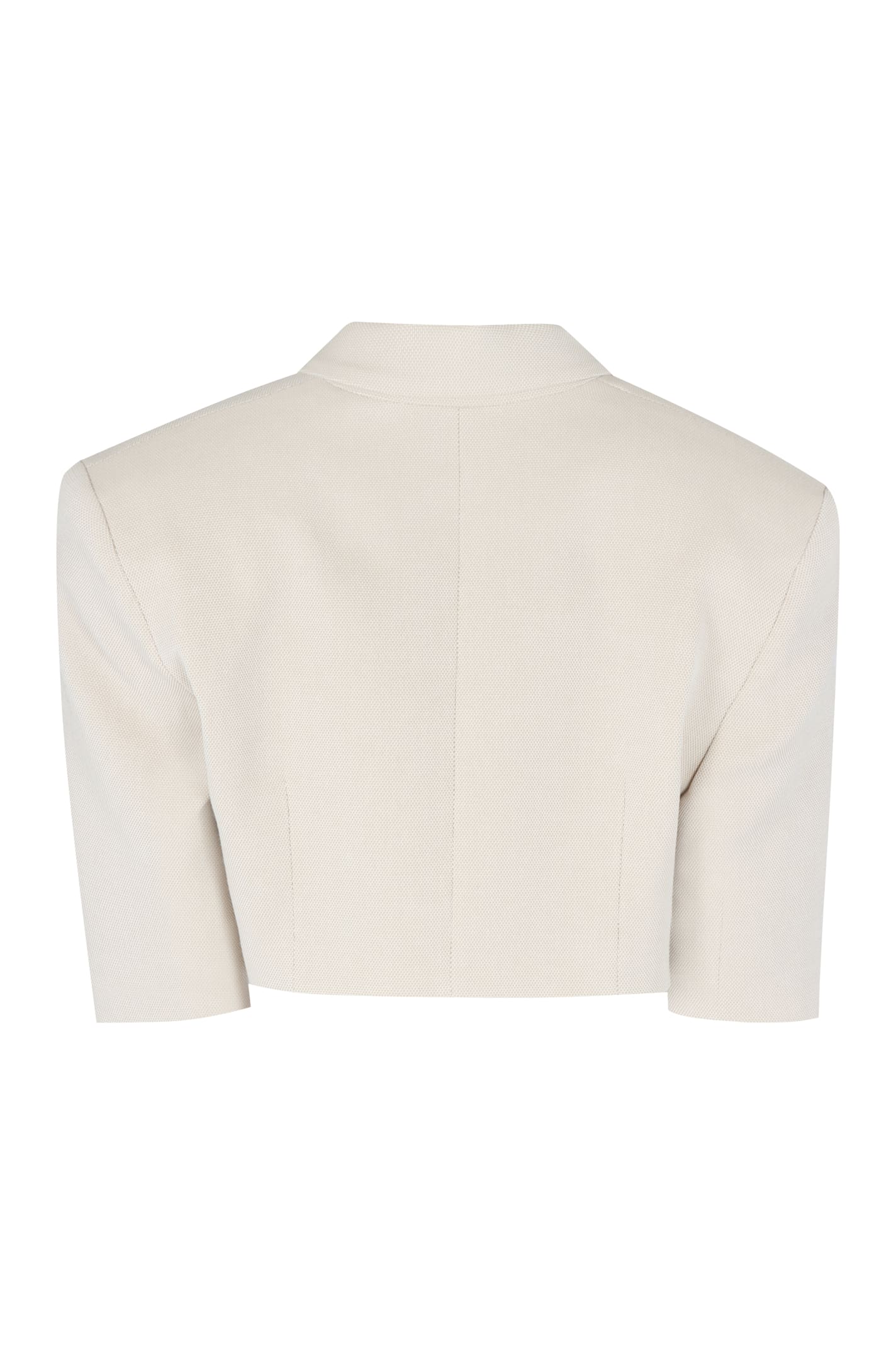 Shop The Mannei Single-breasted One Button Jacket In Ecru