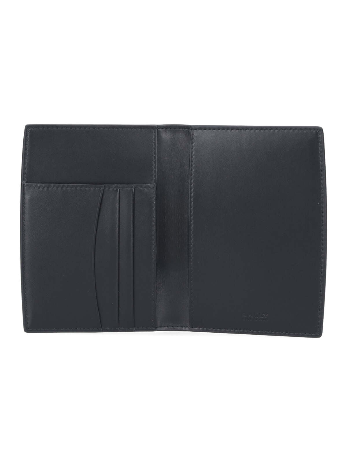 Shop Bally Bi-fold Logo Wallet In Black
