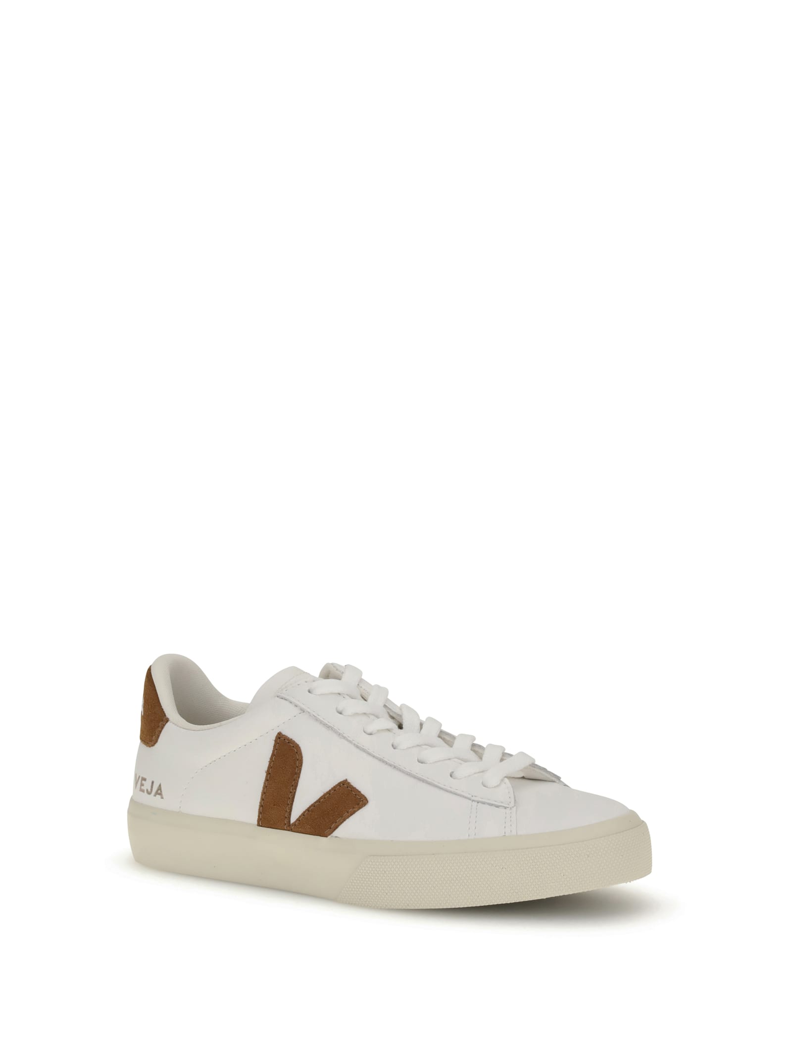 Veja Campo Leather Sneakers White Cognac In White