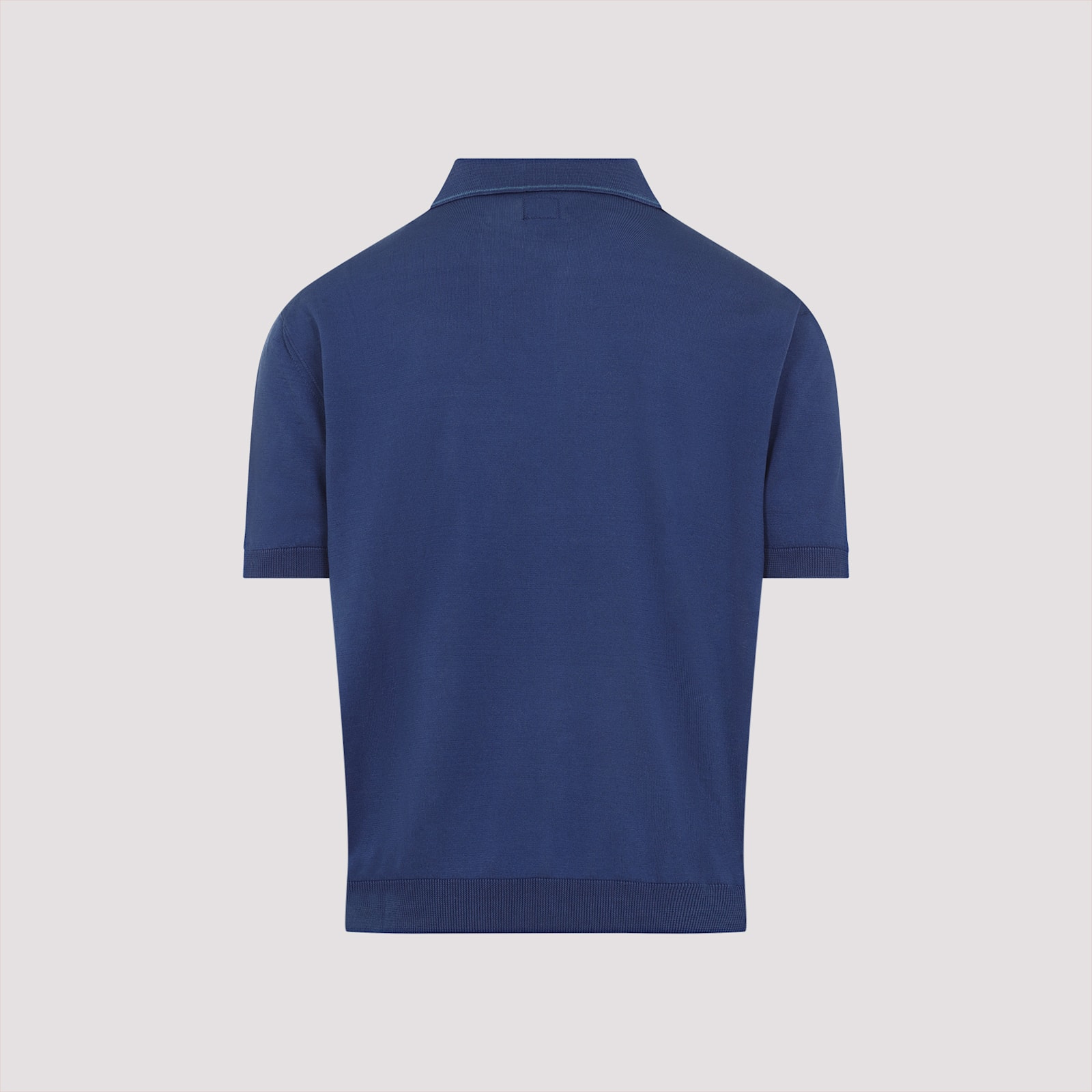 C.p. Company C.p.company Buttoned Knit Polo In Oceana
