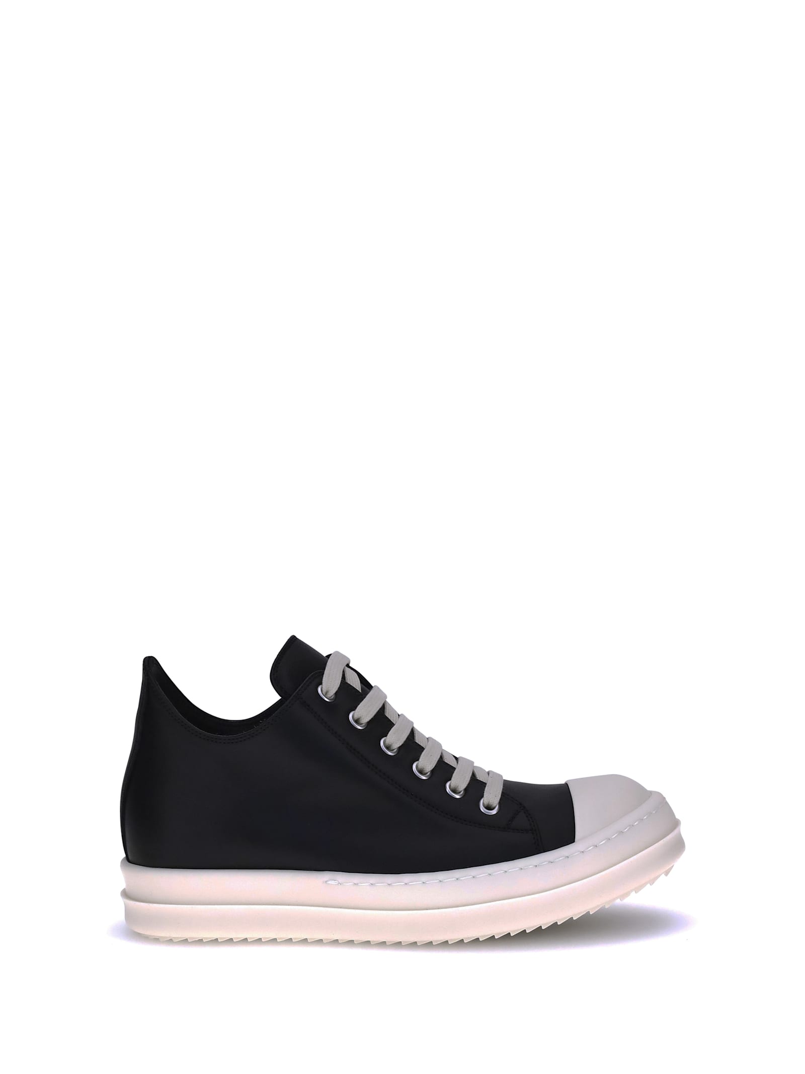 Rick Owens Leather Sneaker In Multi