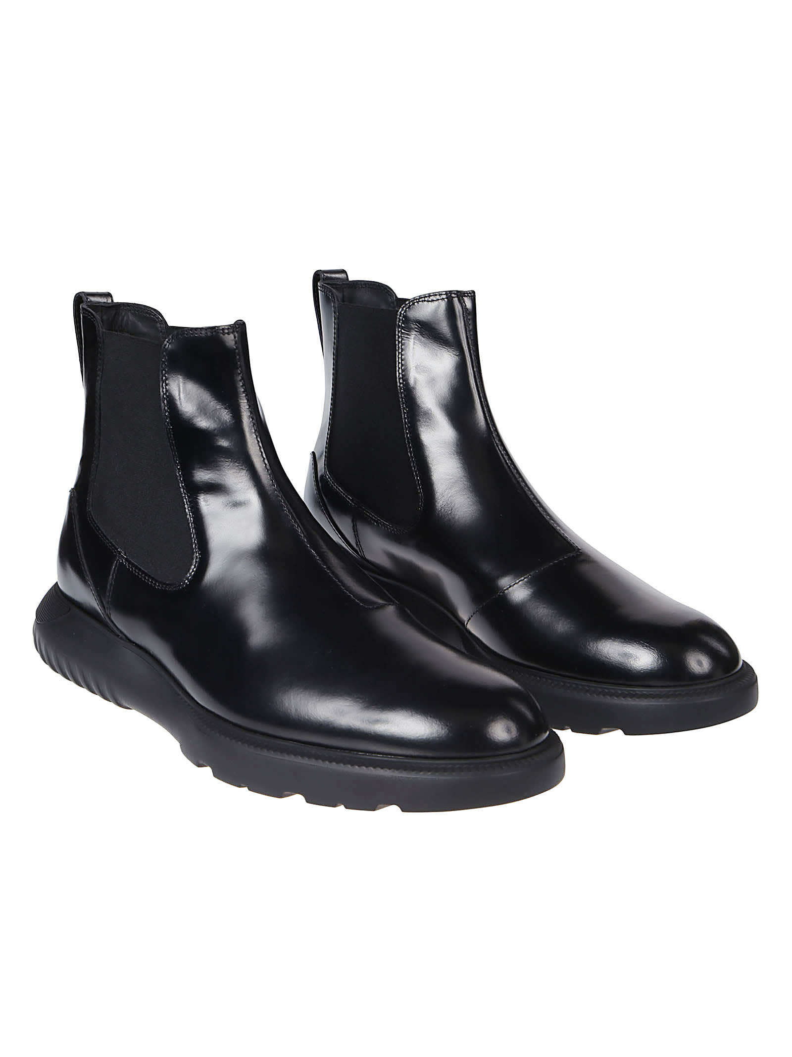 Shop Hogan H600 Chelsea Ankle Boots In Nero