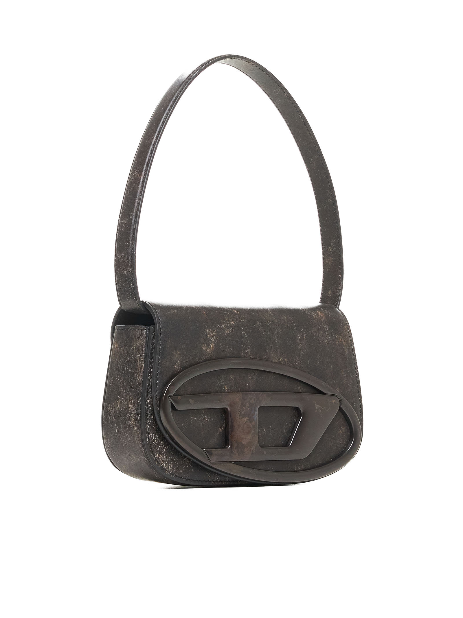 Shop Diesel Shoulder Bag In 204 - Coffee