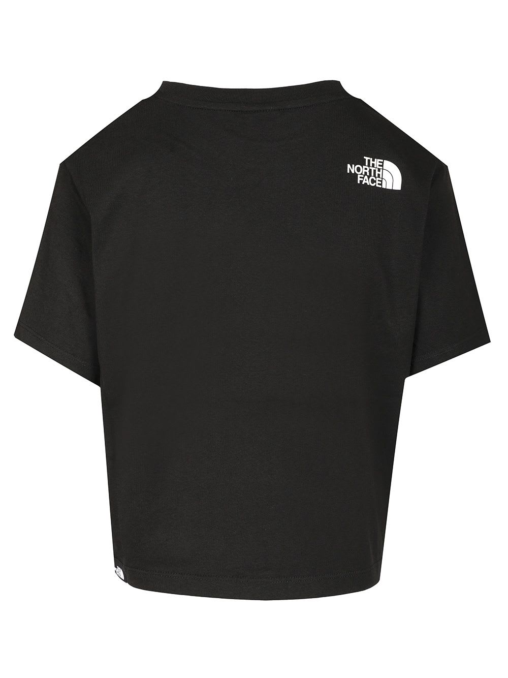 Shop The North Face Simple Dome Cropped T-shirt In Black