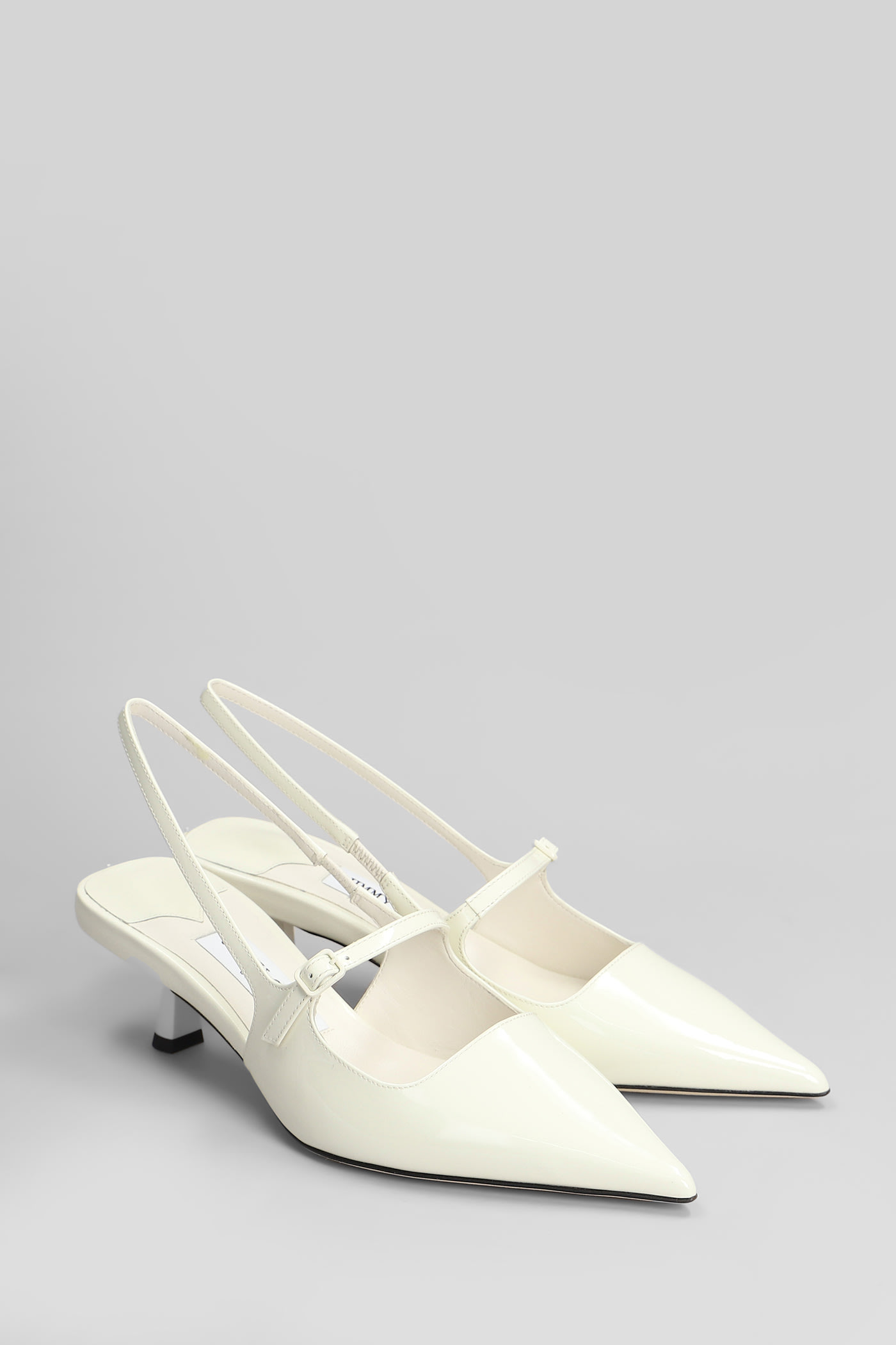 Shop Jimmy Choo Didi 45 Pumps In Beige Patent Leather