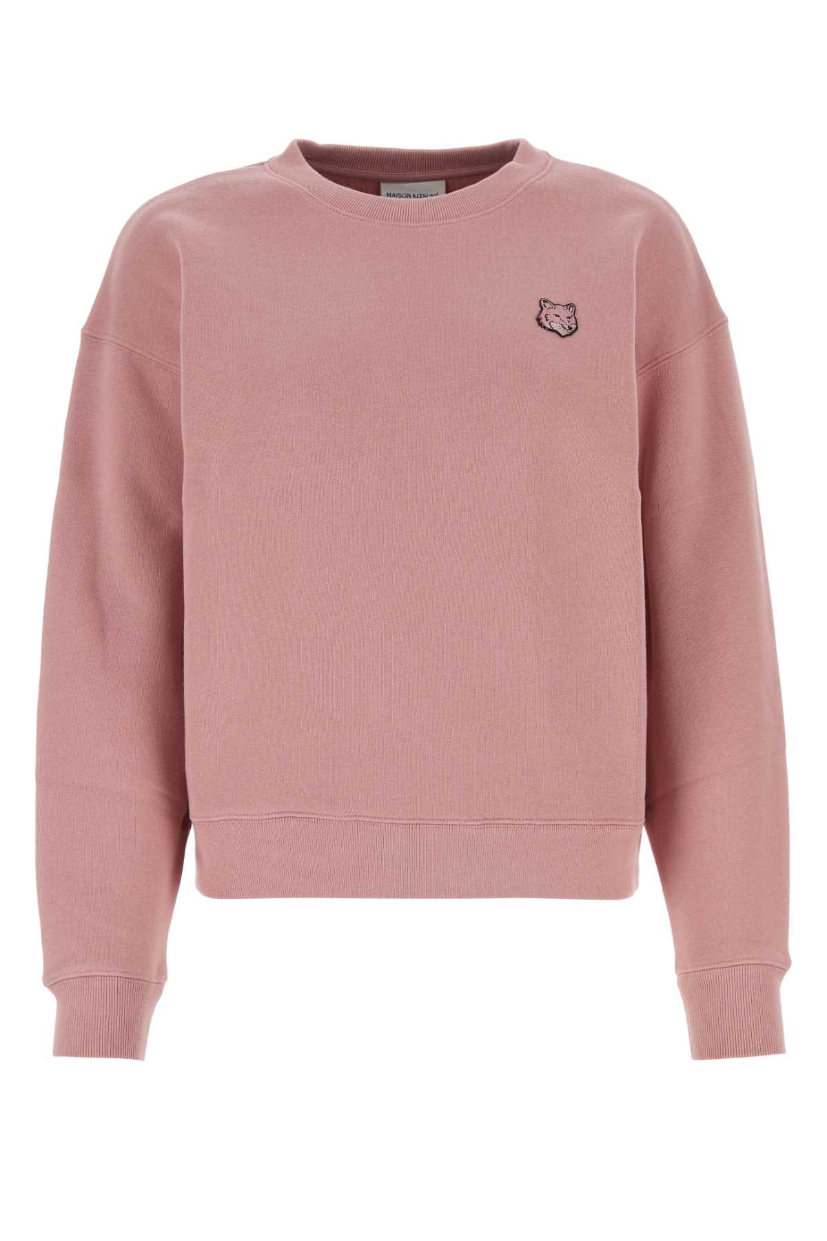 Maison Kitsuné Dark Pink Cotton Sweatshirt