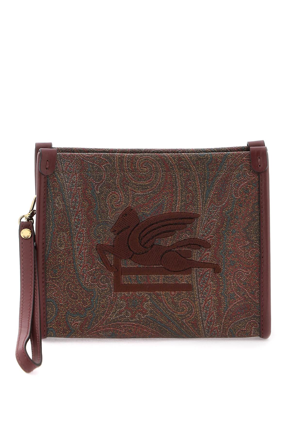 Etro Logo Paisley All-over Print Clutch