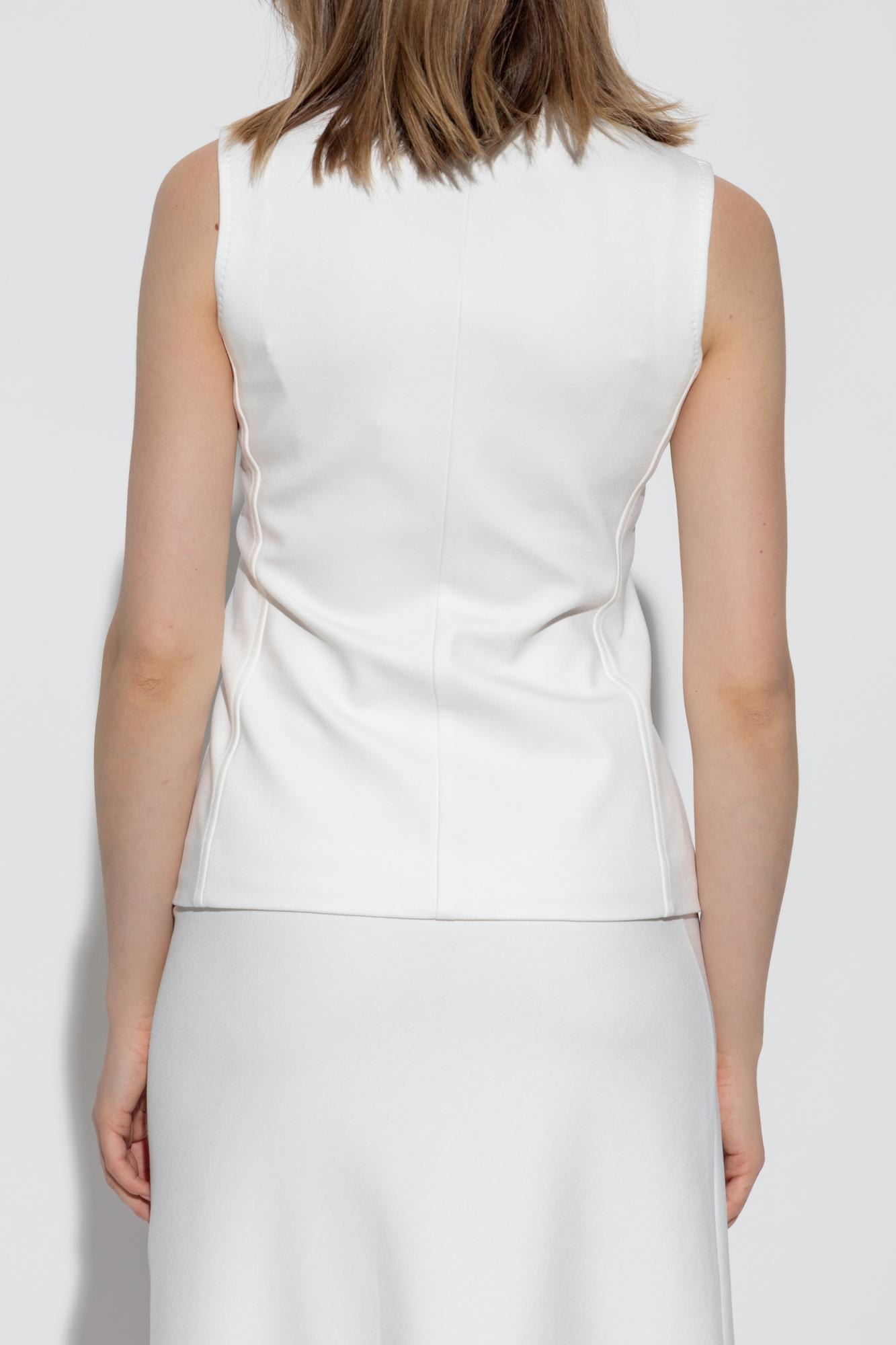 Max Mara Fornovo Vest In White