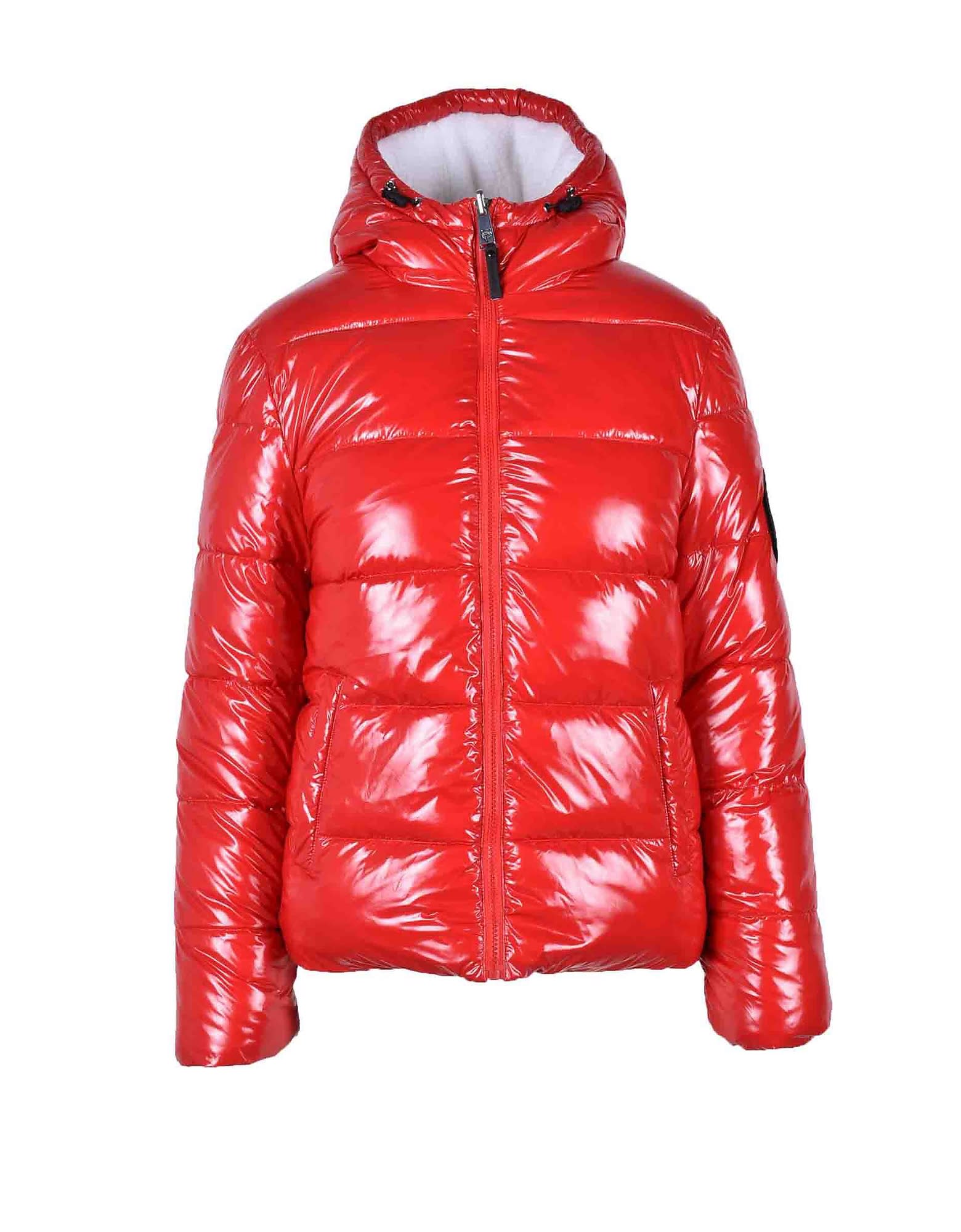 Philipp Plein Womens Red Padded Jacket